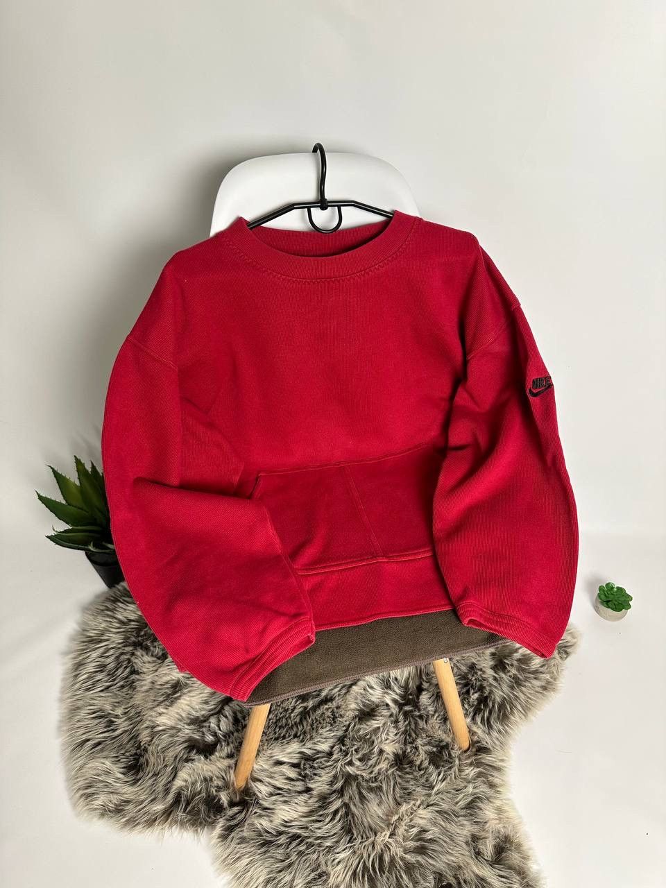 Nike × Vintage 90’s Vintage Rare Nike Sweatshirt Big logo Boxy Japanese Size US M / EU 48-50 / 2 - 1 Thumbnail