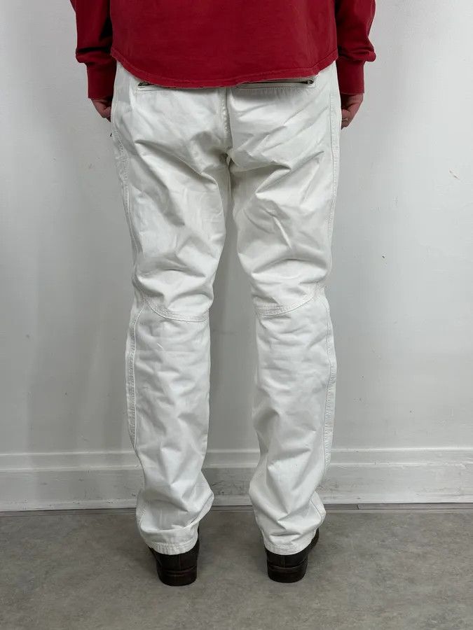Roberto Cavalli AW2003 Roberto Cavalli White Biker Chinos Pants Size US 34 / EU 50 - 3 Thumbnail