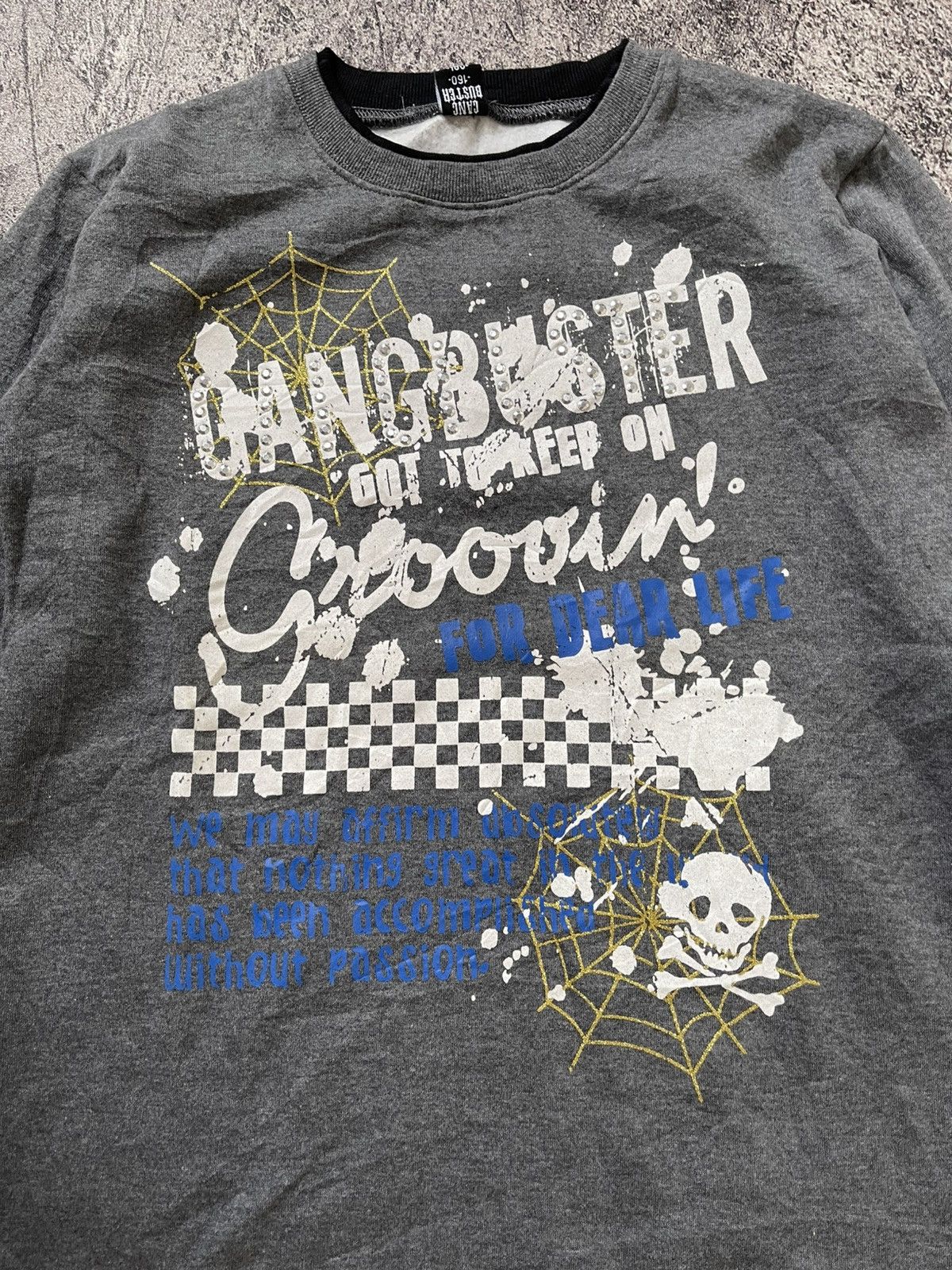 Japanese Brand Y2K Gang Buster ifsixwasnine punk sweatshirt Size US M / EU 48-50 / 2 - 3 Thumbnail