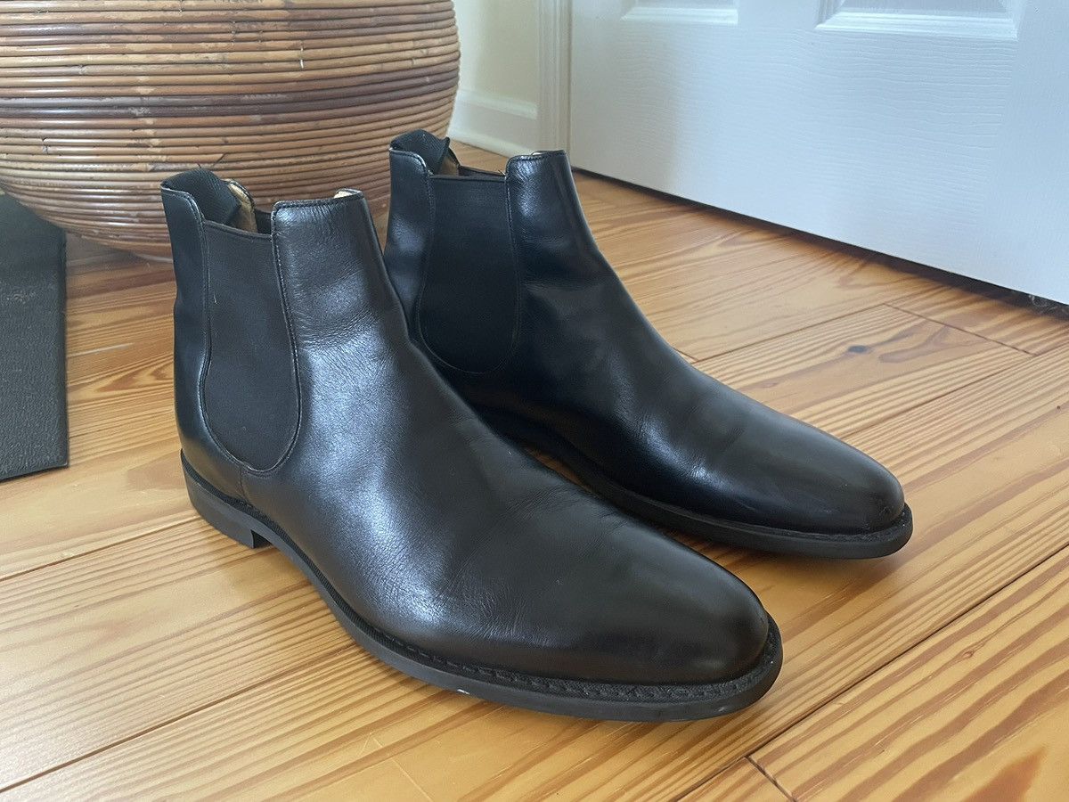 Church's Classic “Ely" Black Leather Chelsea Boots Size 105F / 10.5D Size US 11 / EU 44 - 5 Thumbnail