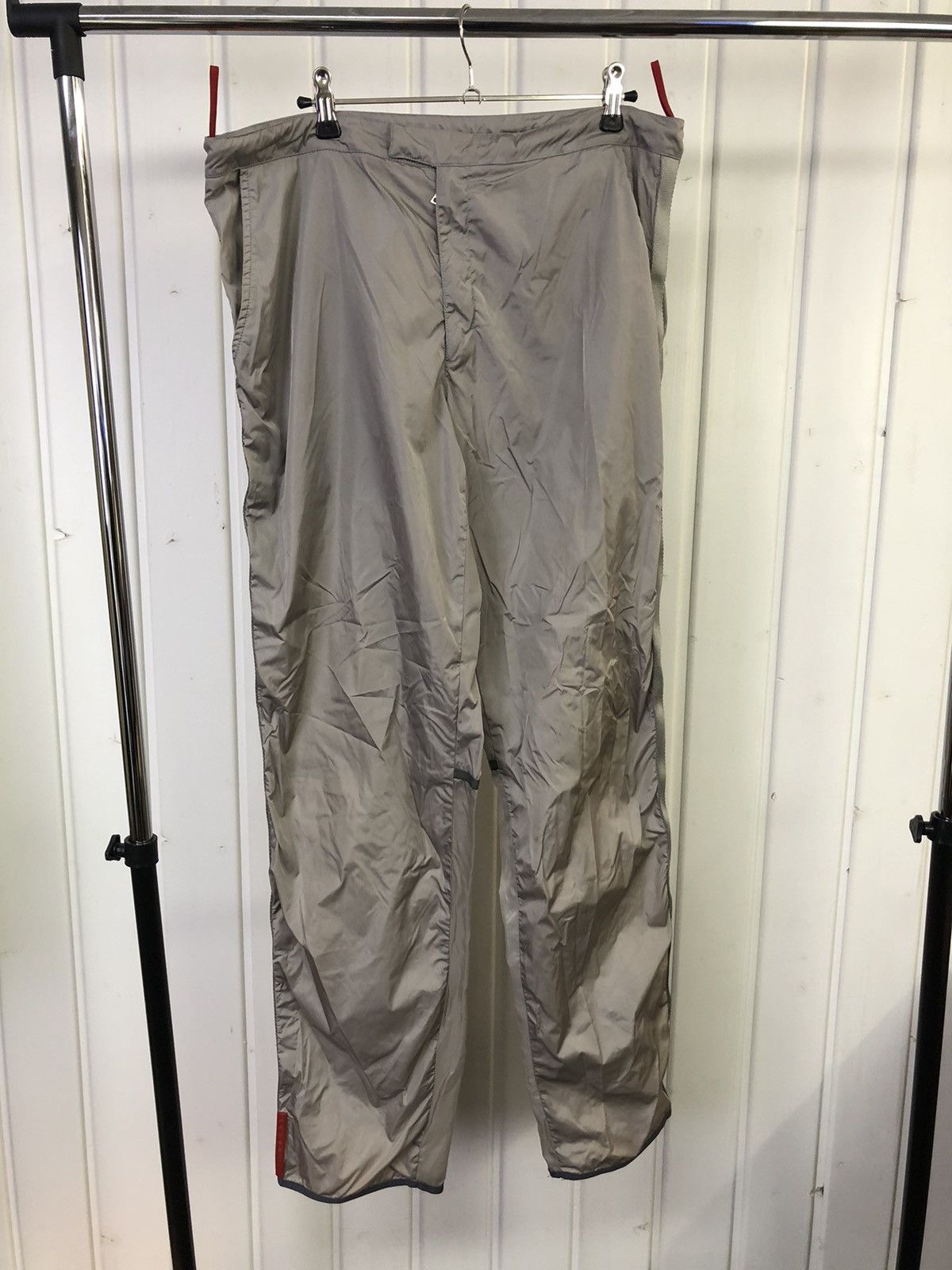 image of Prada Sport Ss2000 Nylon Seethru Pants in Grey, Men's (Size 36)