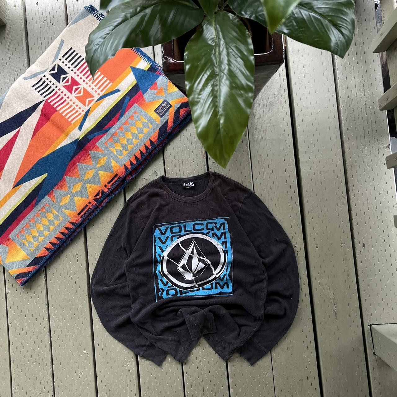 Vintage × Volcom Volcom Thermal Waffle Knit Long Sleeve T-Shirt Skater Punk Size US L / EU 52-54 / 3 - 2 Thumbnail