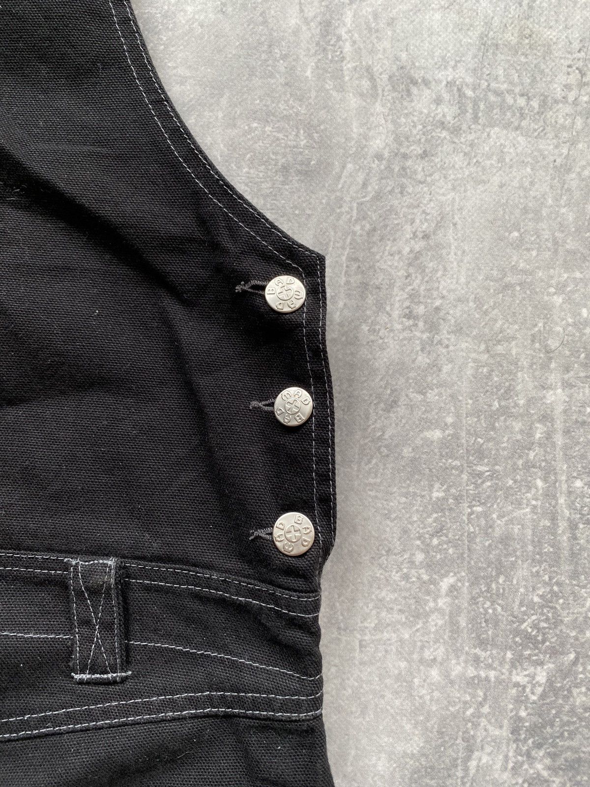 20471120 × Japanese Brand Vintage Bad Mad Hardwear Baggy Double Knee Overall Size US 30 / EU 46 - 6 Thumbnail