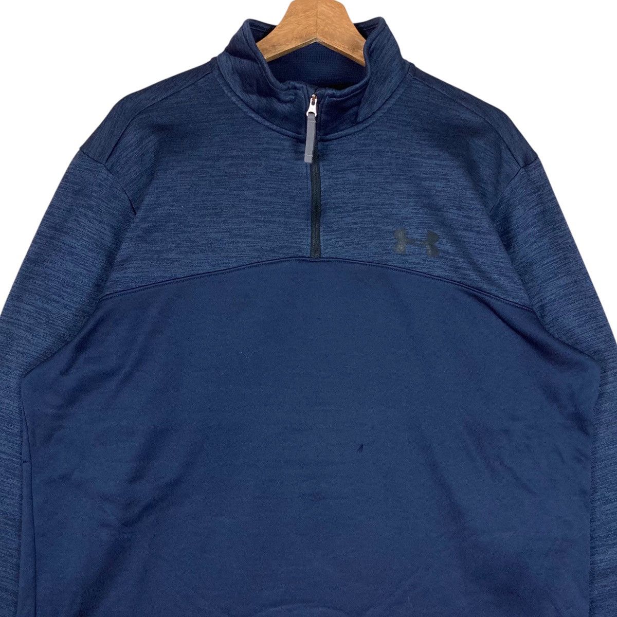 Under Armour Vintage Under Armour Quarter Zip Pullover Jumper Sweatshirt Size US XL / EU 56 / 4 - 2 Thumbnail