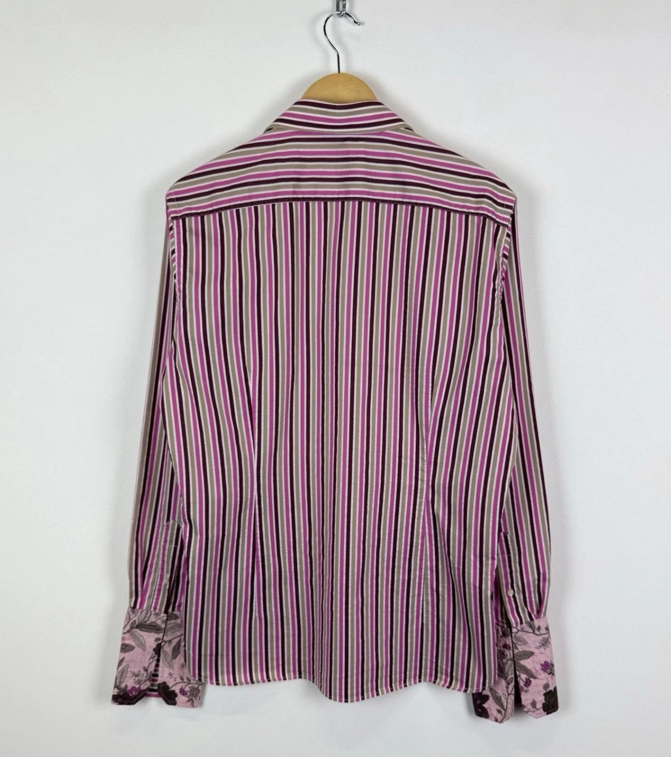 Ted Baker Ted Baker Long Sleeve Dress Shirt Men’s Top Buttons Striped Size US L / EU 52-54 / 3 - 8 Thumbnail