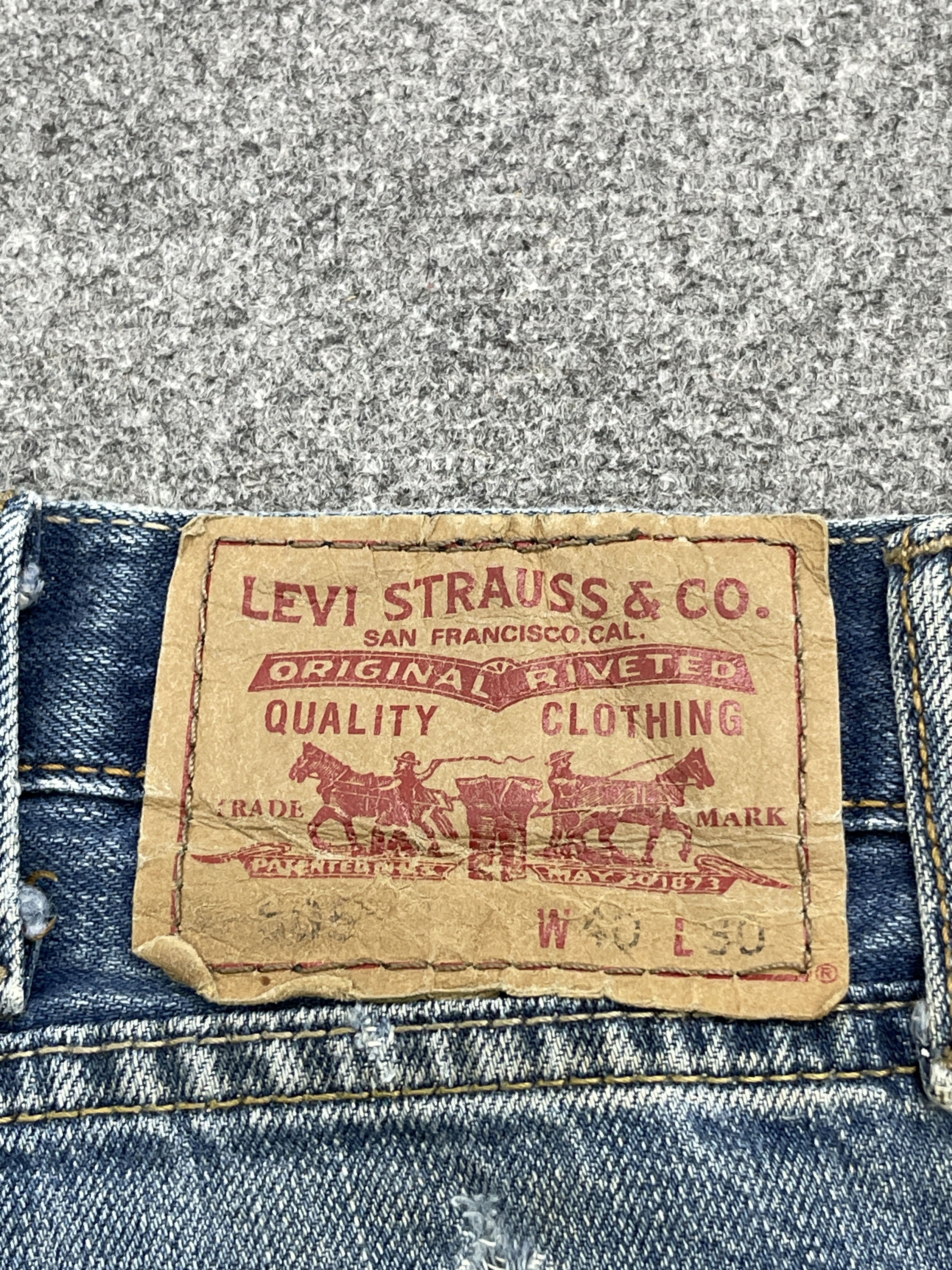 Levi's Vintage Sun Faded Straight Fit Levis 505 Jeans DP2492 Size US 39 - 5 Thumbnail