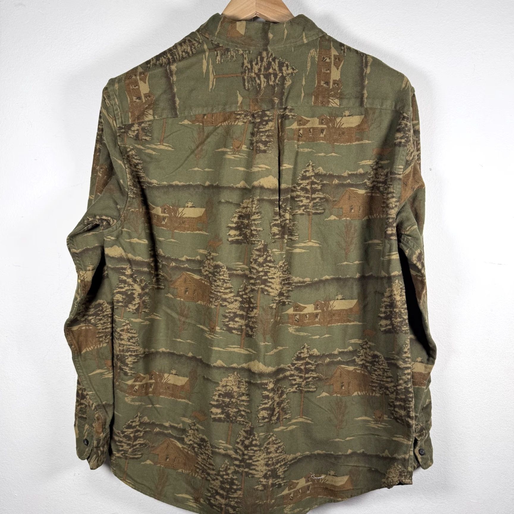 Eddie Bauer Vintage Eddie Bauer Shirt Button-Up Green Long Sleeve Size Large Mens Size US L / EU 52-54 / 3 - 2 Thumbnail