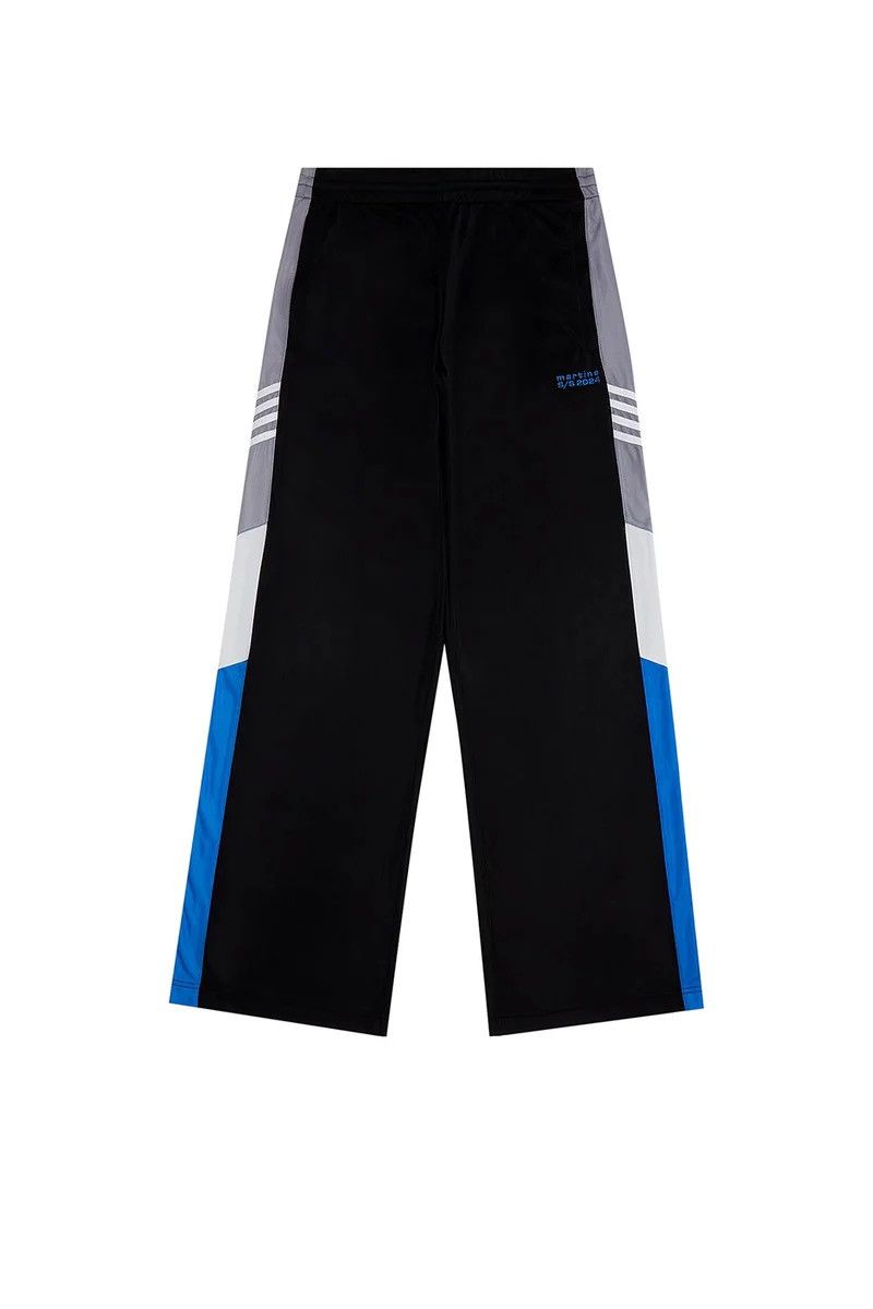 Martine Rose ($545) SS24 Wide Leg Flare Black/Grey/Blue Paneled Trackpant Size US 30 / EU 46 - 1 Thumbnail