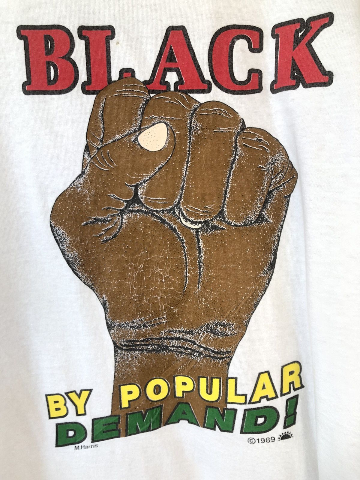 Rap Tees × Vintage Vintage 80s BLACK BY POPULAR DEMAND Tee Size US XL / EU 56 / 4 - 2 Thumbnail
