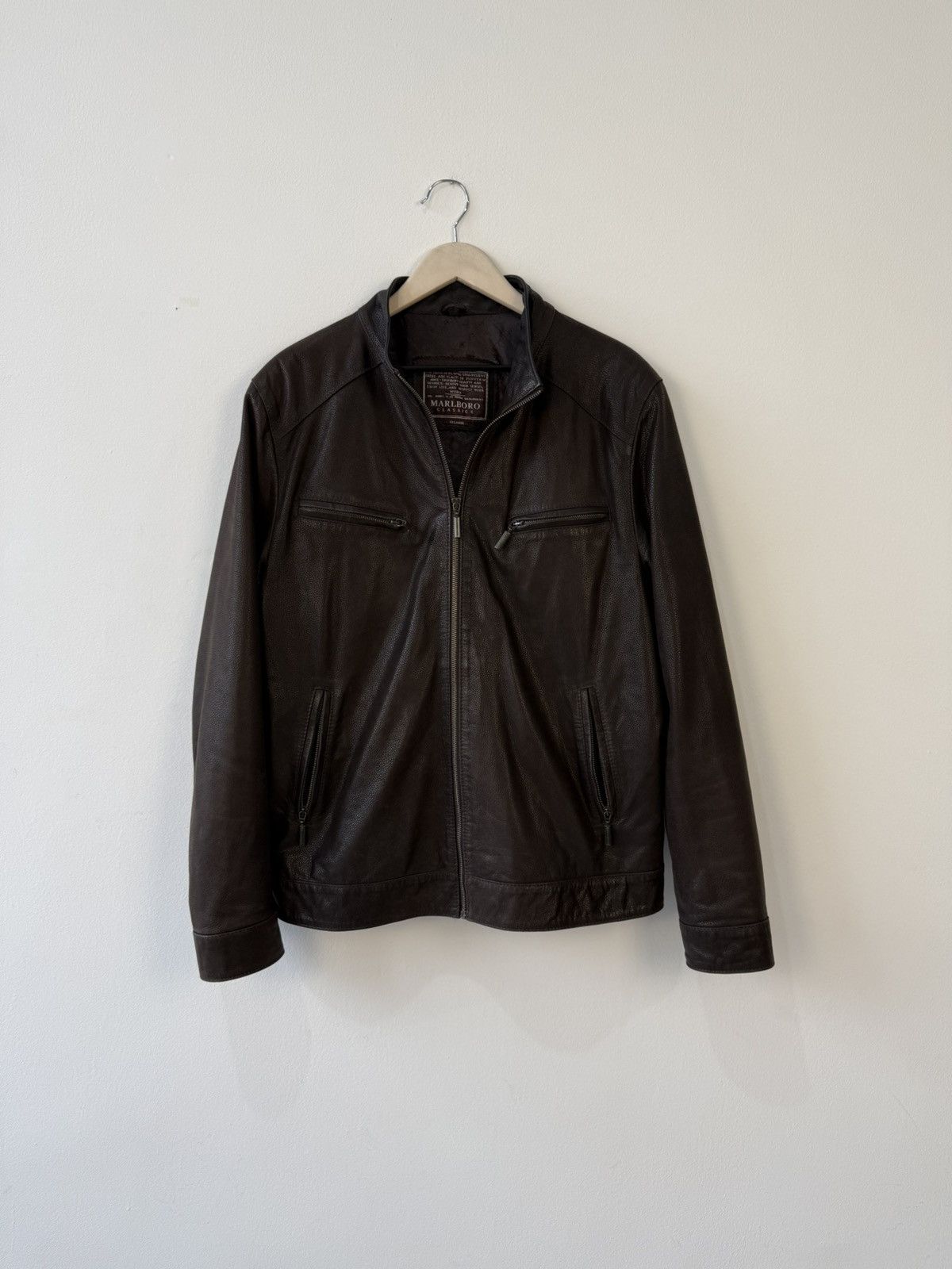 Marlboro Classics Malboro Classics Vintage 90s Brown Leather Jacket Size US XXL / EU 58 / 5 - 1 Thumbnail