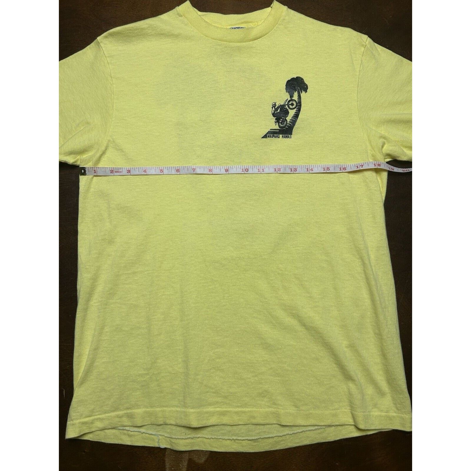 Hanes VTG 70s/80s Hawaii AMA Motorcycle Racing Honda Yamaha Shirt Size US L / EU 52-54 / 3 - 7 Thumbnail