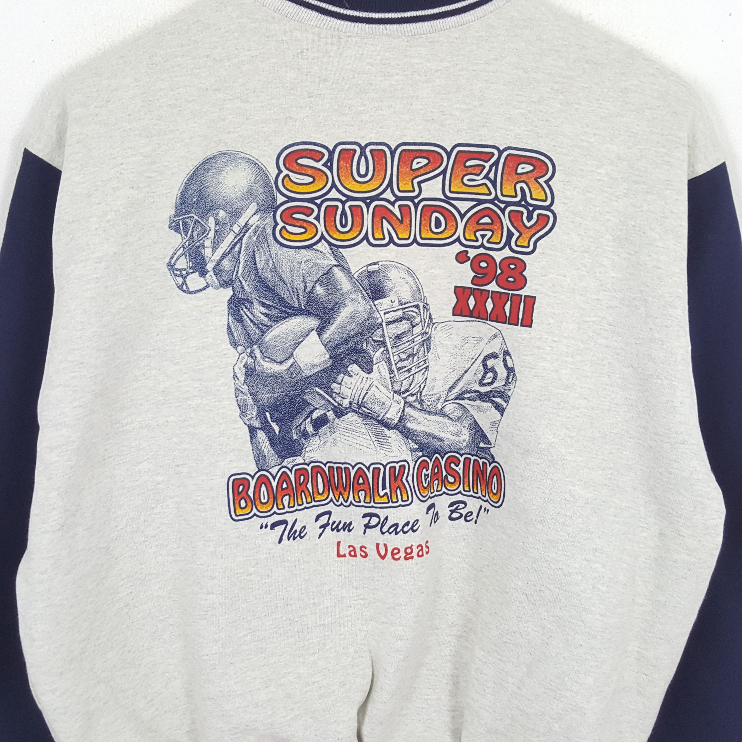 NFL × Vintage NFL American Football SUPER SUNDAY 98 Varsity Jacket Size US XXL / EU 58 / 5 - 2 Thumbnail