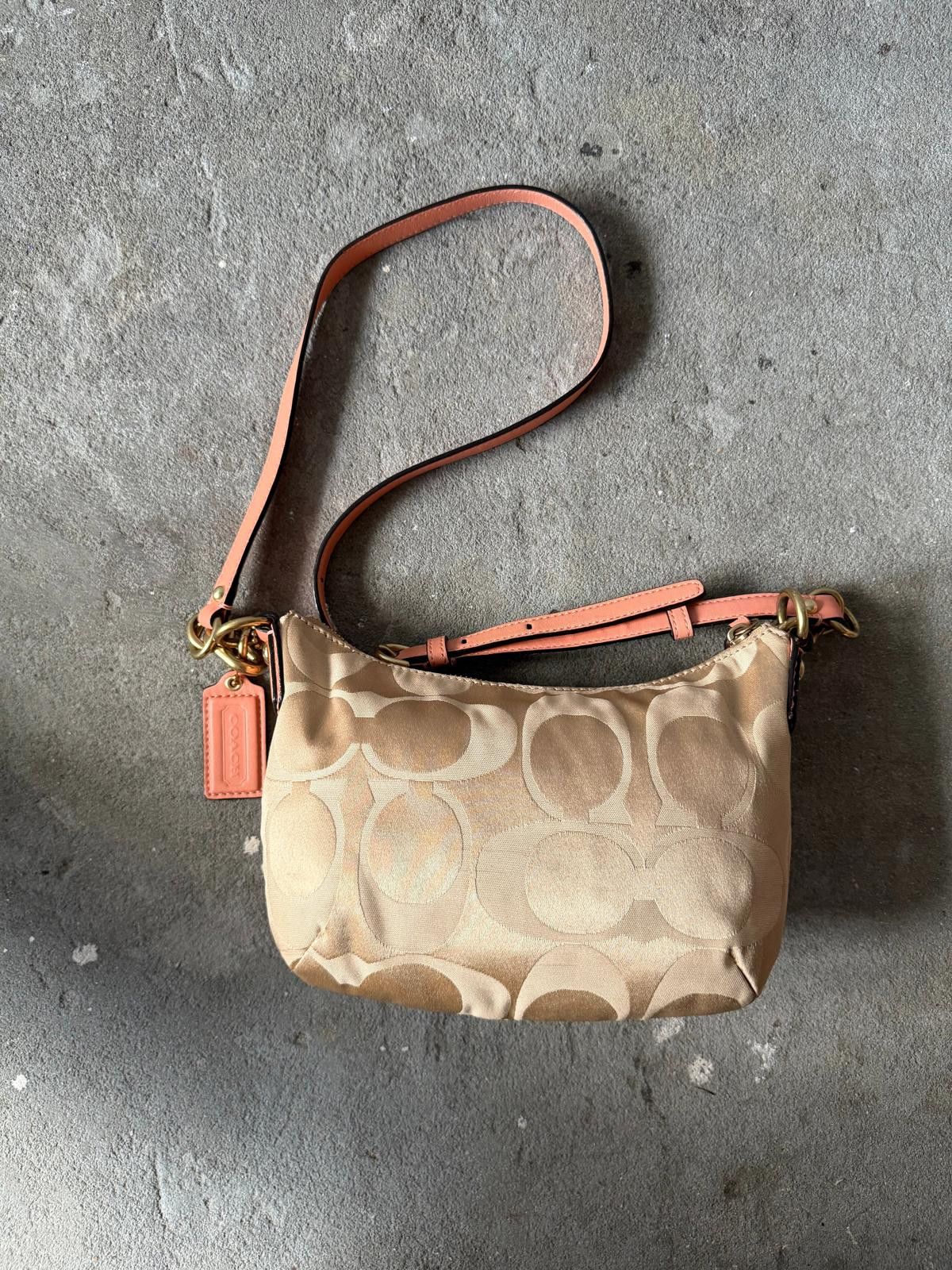 Coach Coach Signature Kristin Crossbody Bag Beige/Pink Size ONE SIZE - 6 Thumbnail