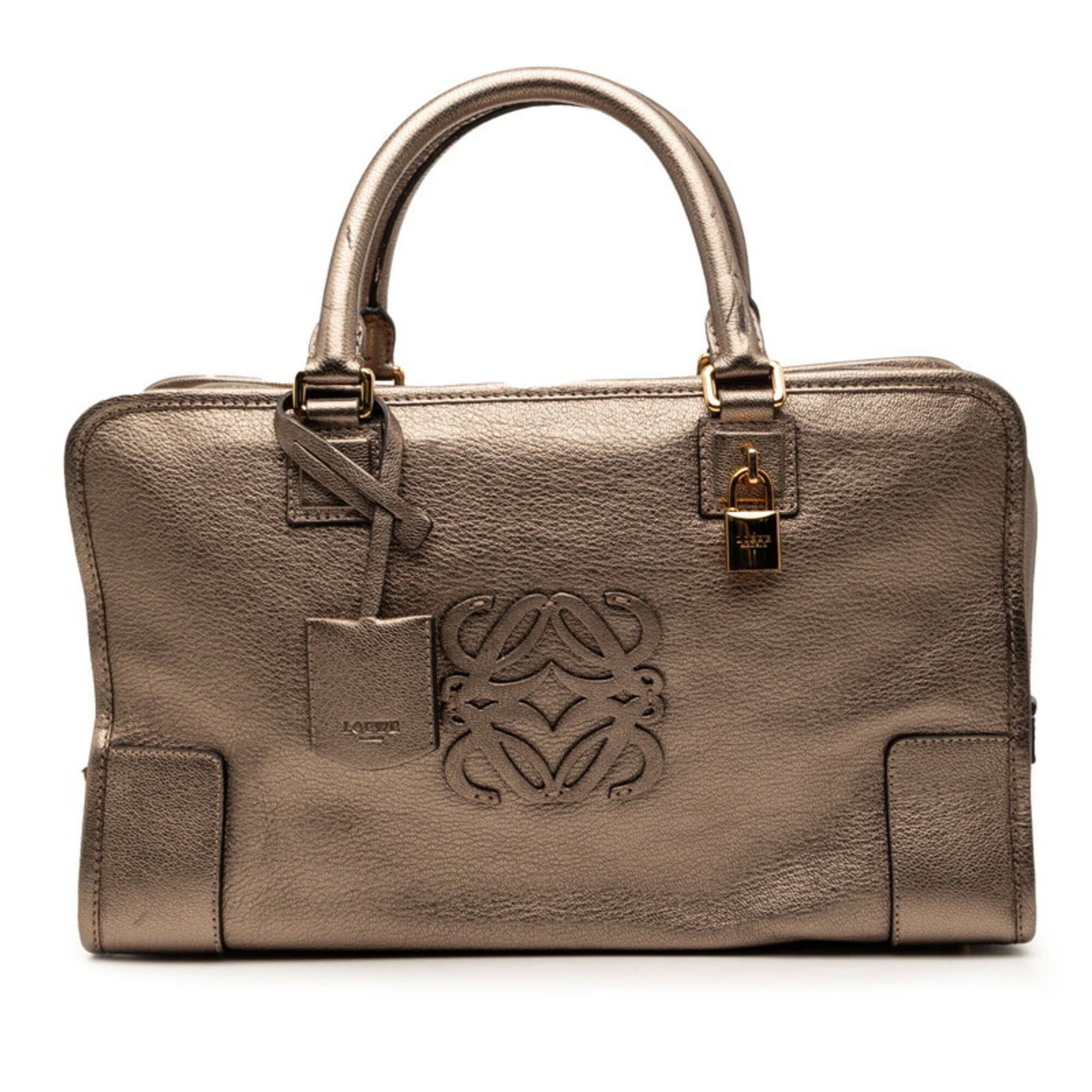 Loewe Loewe Anagram Amazona 36 Handbag, Gold Tone Leather, Women's LOEWE Size ONE SIZE - 1 Thumbnail