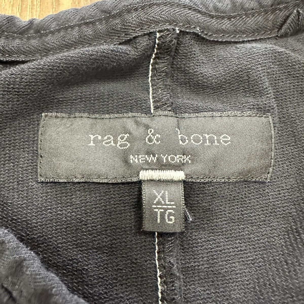 Rag & Bone Rag & Bone Crewneck Long Sleeve 100% Cotton Shirt, Black, XL Size US XL / EU 56 / 4 - 6 Thumbnail