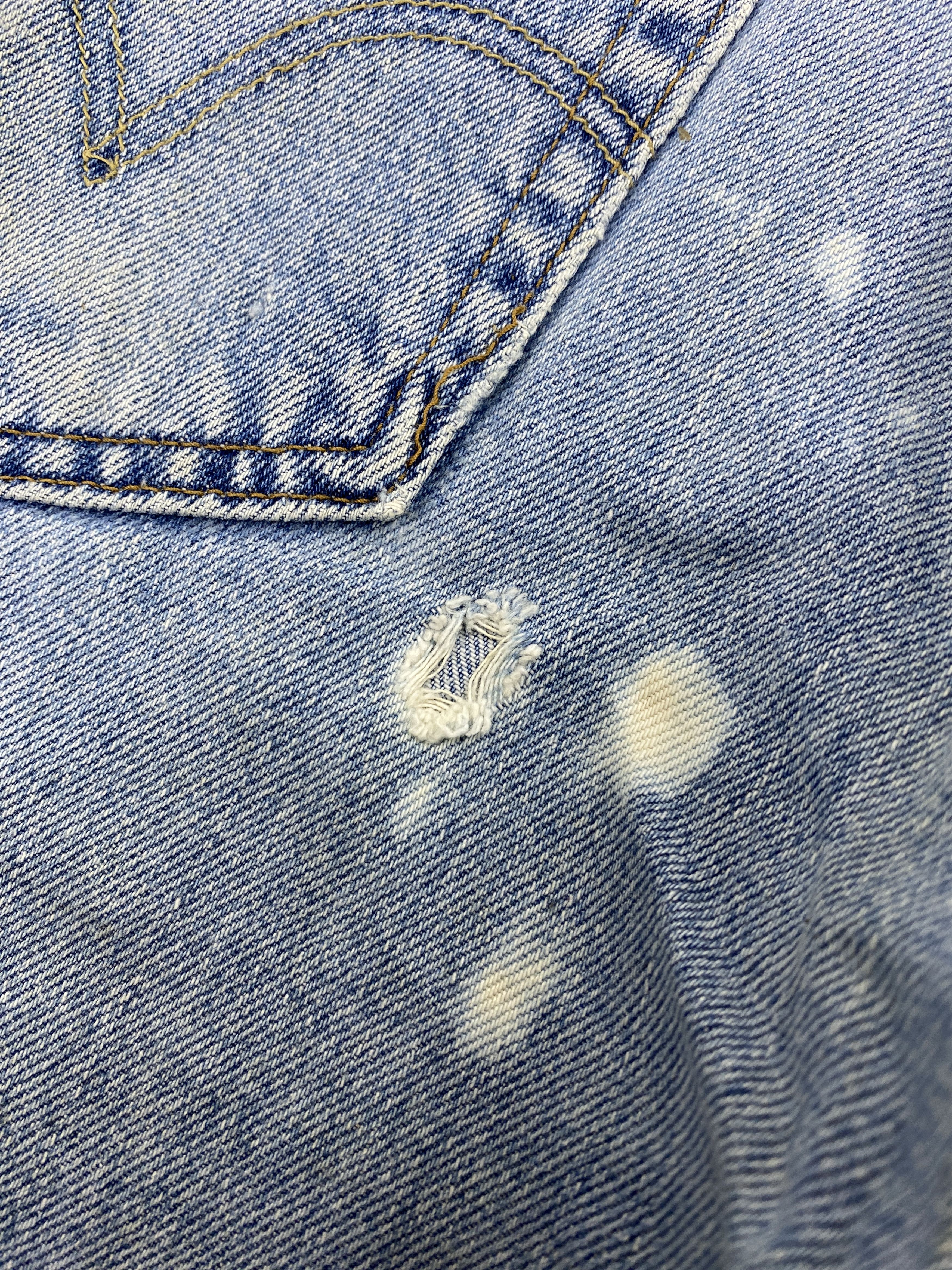 Vintage Levi's 505 Faded Blue Denim Jeans Denim