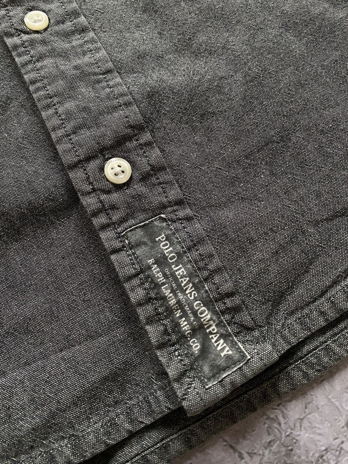 Polo Ralph Lauren × Ralph Lauren × Vintage Classic Polo Ralph Lauren Jeans Co. Gray Shirt Short Sleeve Size US S / EU 44-46 / 1 - 7 Thumbnail