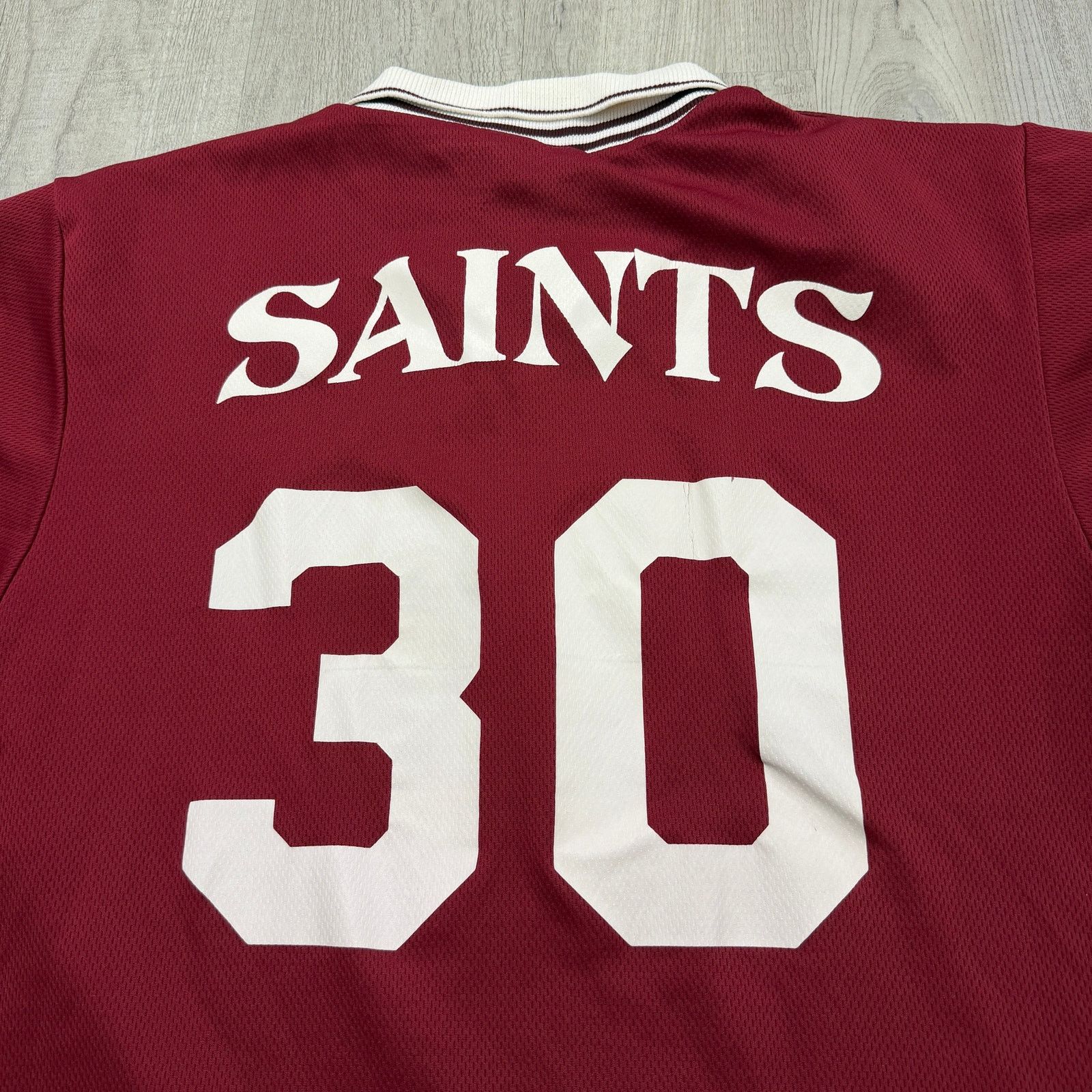 Vintage Vintage Dynamic Soccer Collared Jersey Medium Red White 90s Size US M / EU 48-50 / 2 - 6 Thumbnail