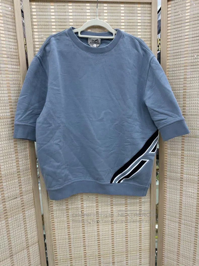 Hermes Hermes Reflective Stripe Short Sleeve Sweatshirt Size M / US 6-8 / IT 42-44 - 1 Thumbnail