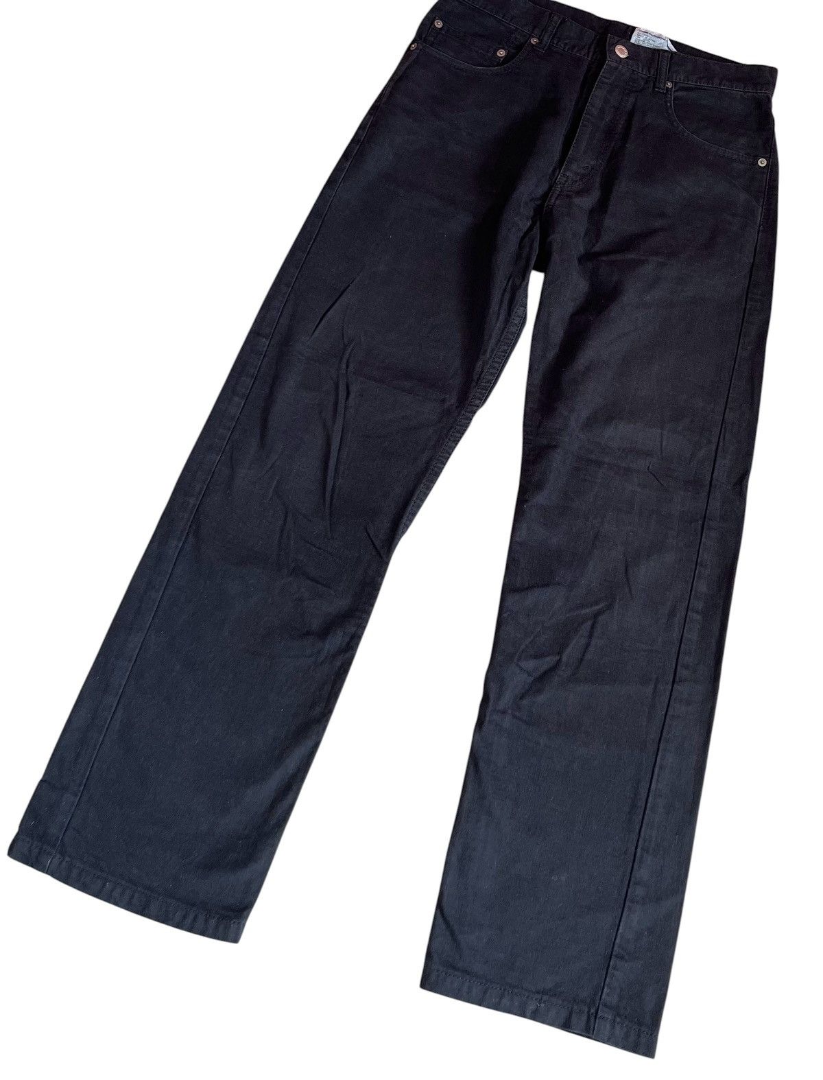 Comme des Garcons Tao cdg AD2010 relaxed fit straight leg black jeans Size US 31 - 2 Thumbnail