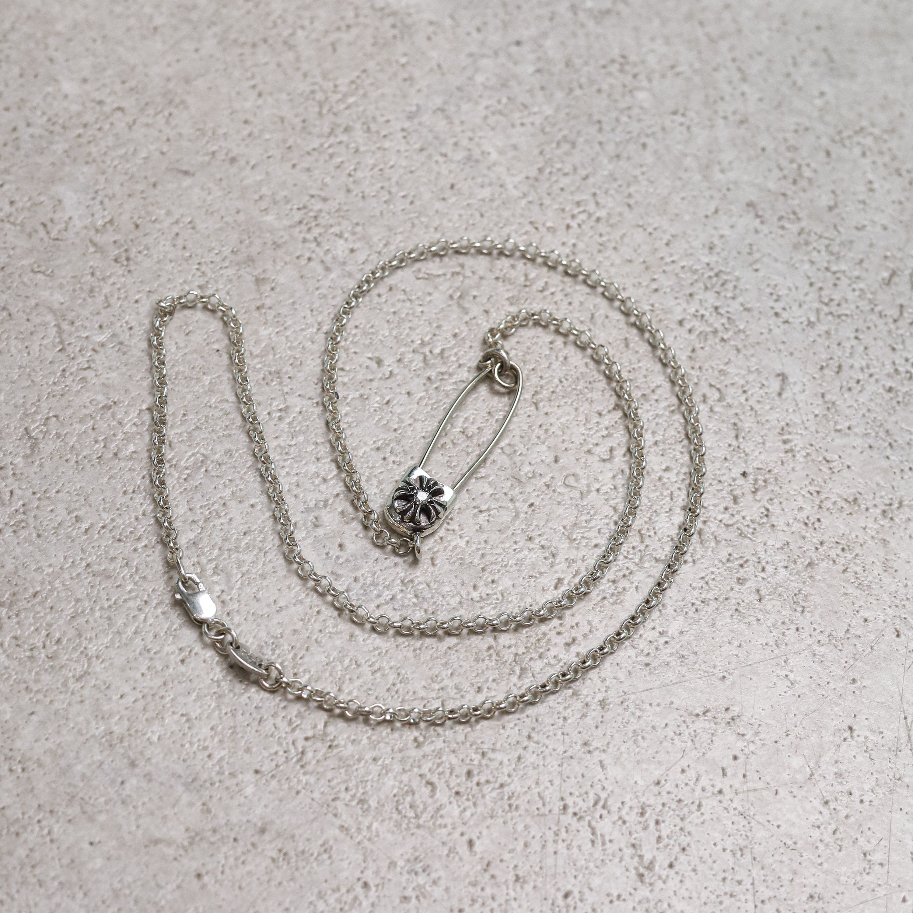 Chrome Hearts CHROME HEARTS DIAMOND Safety Pin Necklace SILVER Size ONE SIZE - 5 Thumbnail