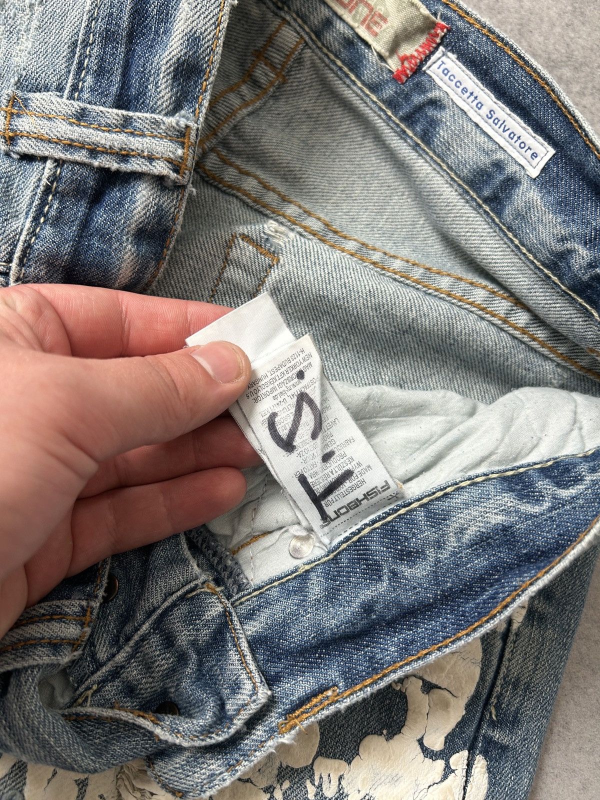 Vintage Fishbone vintage rock star distressed jeans mens y2k style Size US 31 - 6 Thumbnail