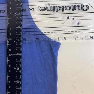 Other LOGO By Lori Goldstein Blue Sleeveless Sharkbite Hem Tunic T Size M / US 6-8 / IT 42-44 - 10 Thumbnail