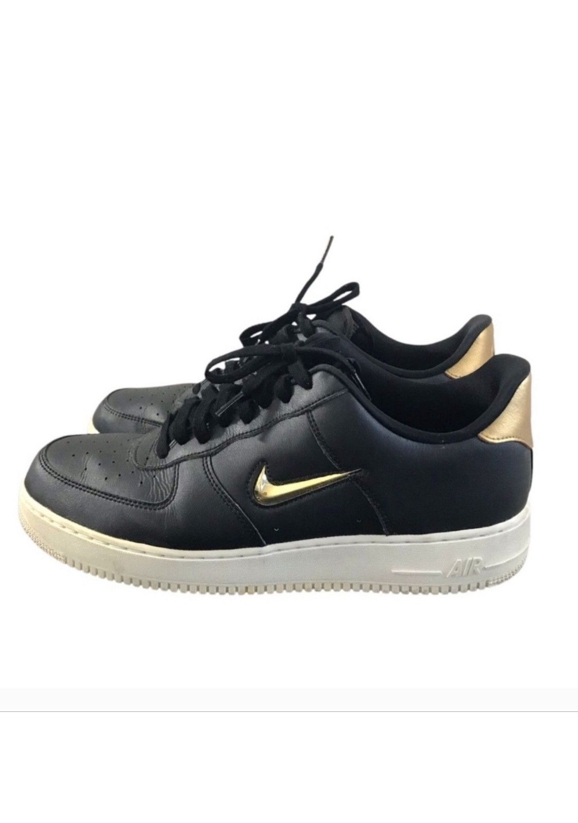 Nike Nike Air Force 1 Low Jewel BLK Metallic Gold AJ9507-003 13 Size US 13 / EU 46 - 11 Thumbnail