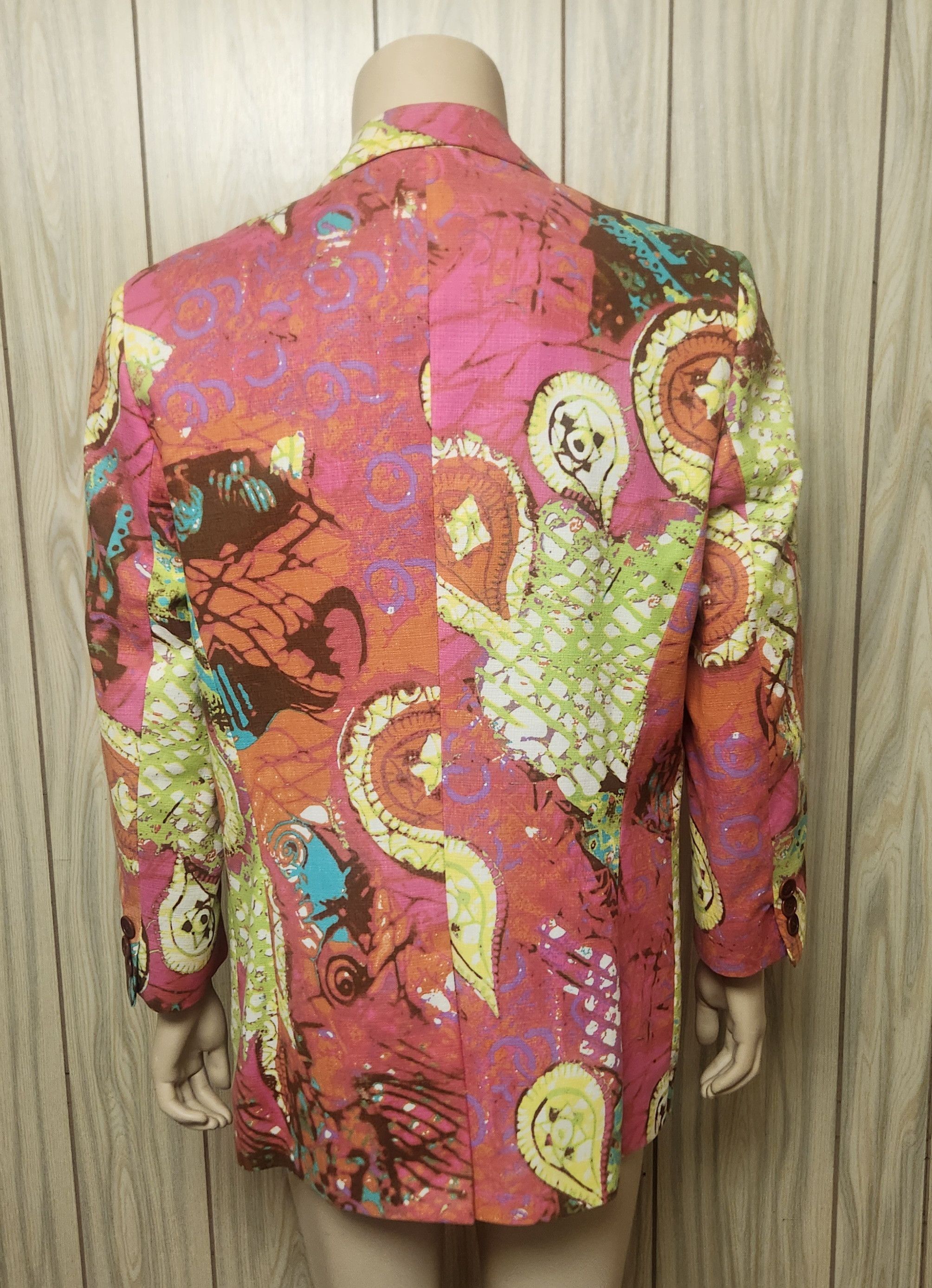 Other Trina Turk men's coat 40R vintage 1990s wild Size 40R - 9 Thumbnail