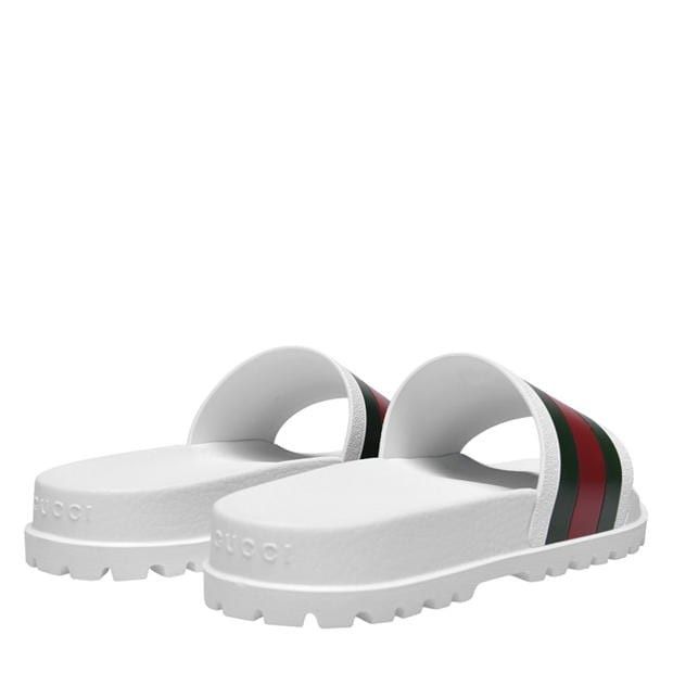 Gucci GUCCI Men'S Web Rubber Slide Sandals Size US 6 / EU 39 - 4 Thumbnail