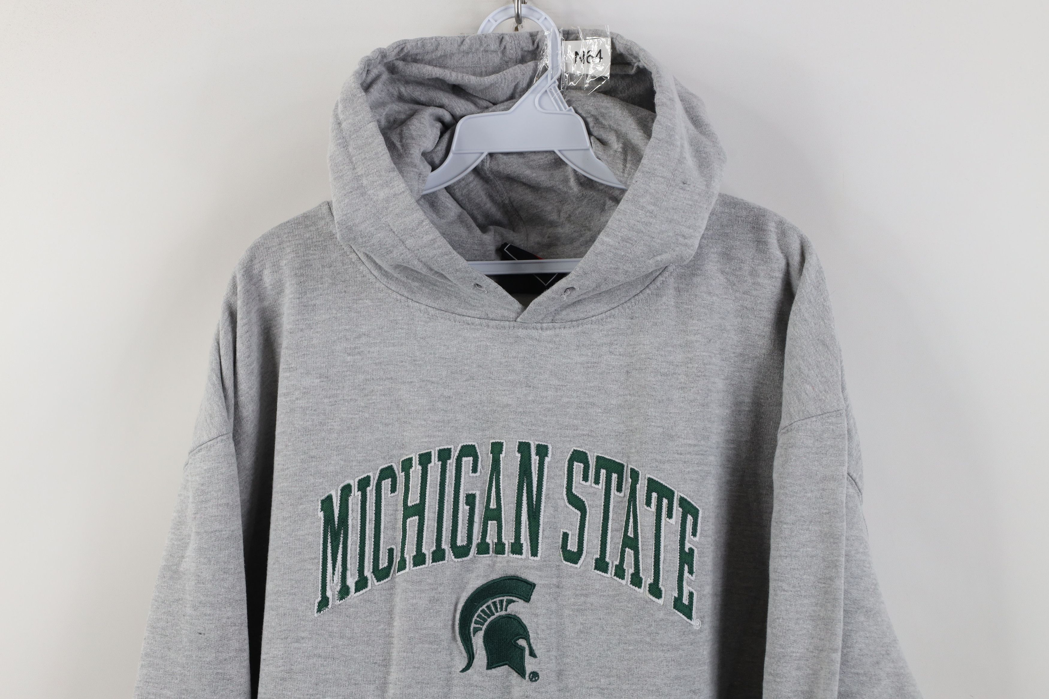 Vintage Vintage 90s Y2K Michigan State University Hoodie Sweatshirt Size US XL / EU 56 / 4 - 2 Thumbnail