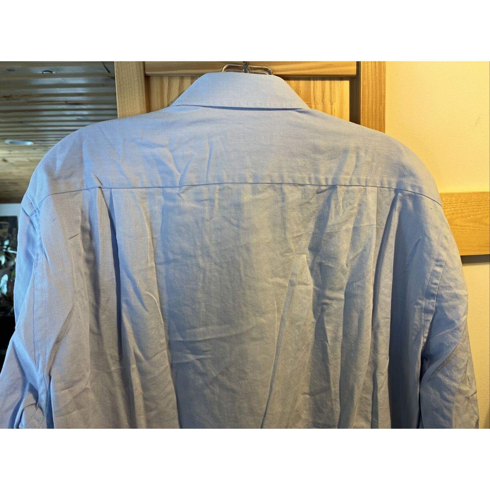 Hugo Boss Hugo Boss Men’s 16.5 34/35 Light Blue Button LS Cotton Shirt Size US XL / EU 56 / 4 - 12 Thumbnail