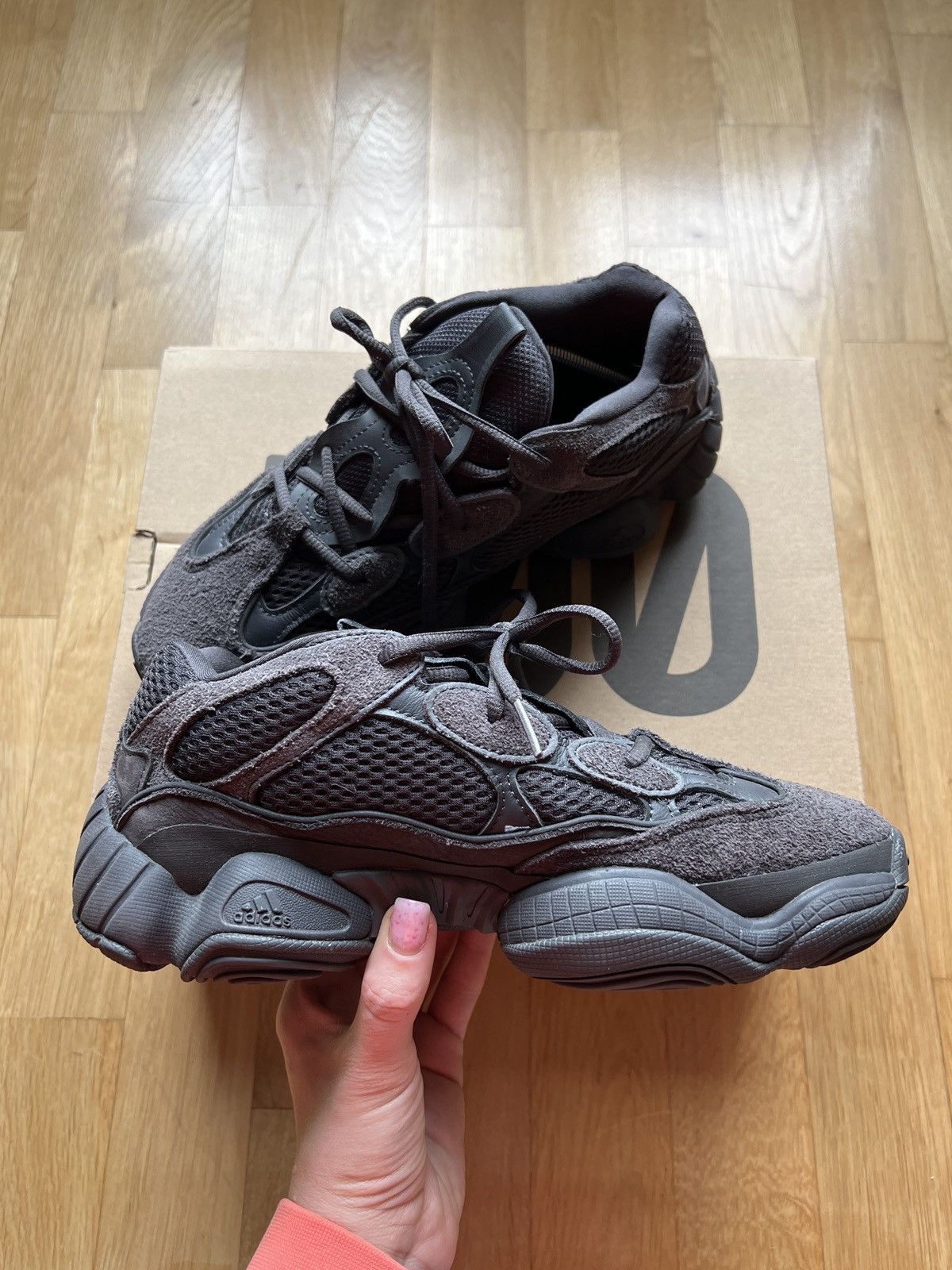 Yeezy Adidas yeezy boost 500 black sneakers Size US 7 / EU 40 - 5 Thumbnail