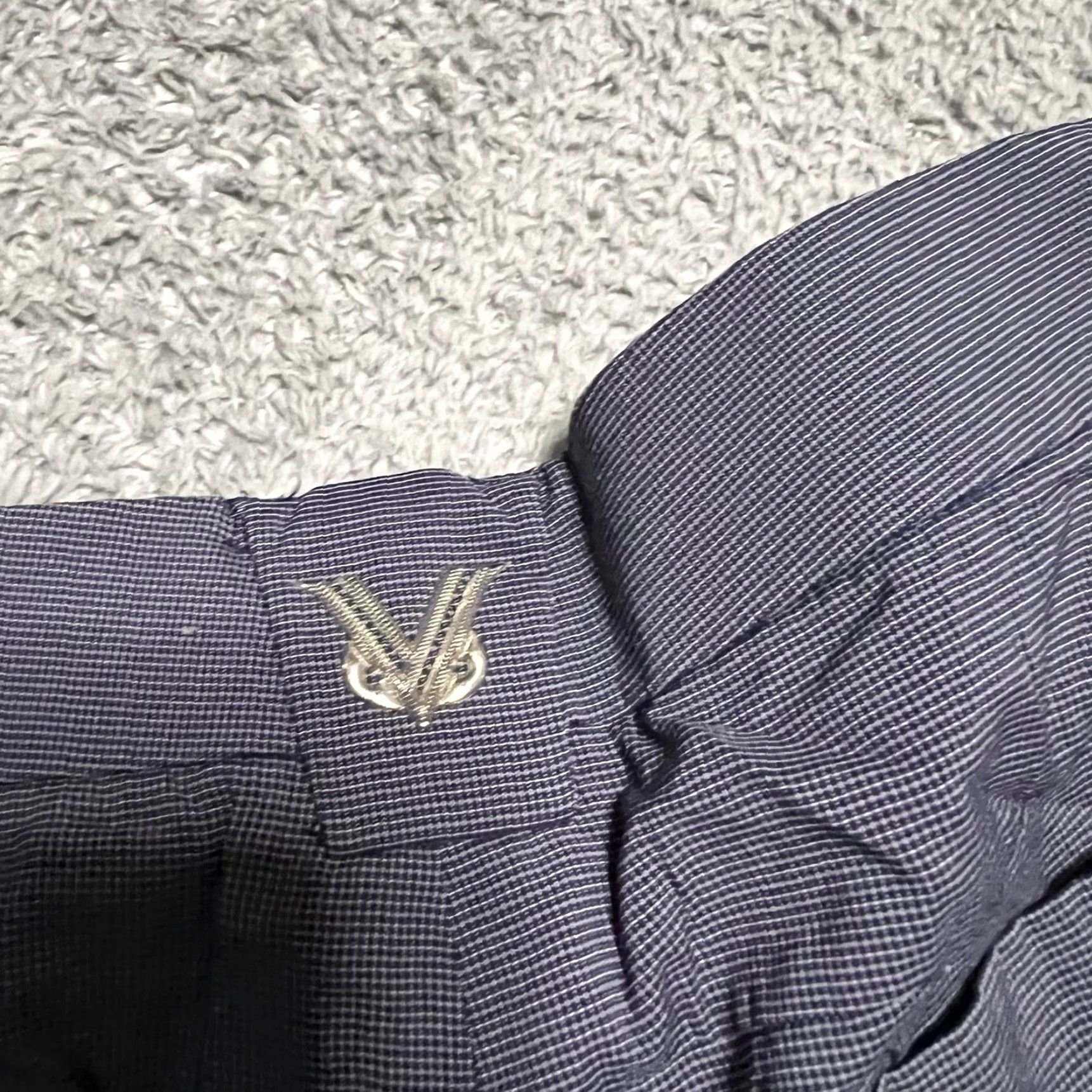 Vintage **Nevermindall Mens Blue Large Golf Performance Check Chino Pants** User: Nevermindall Mens Blue Large Golf Performance Check Chino Pants Size US 33 - 6 Thumbnail