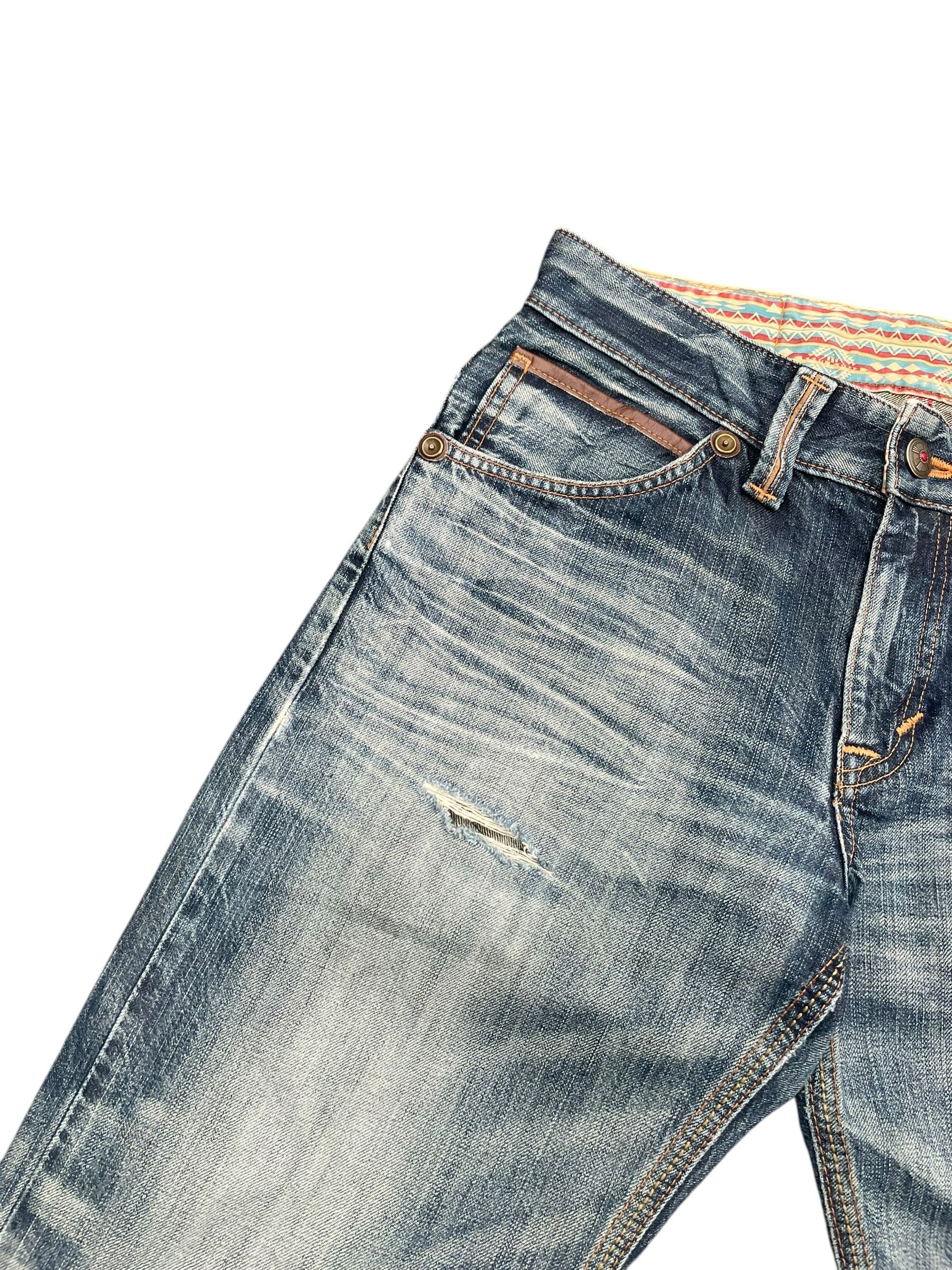 Edwin Japan Vintage Edwin 444XVS Distresed Jeans Size US 33 - 5 Thumbnail