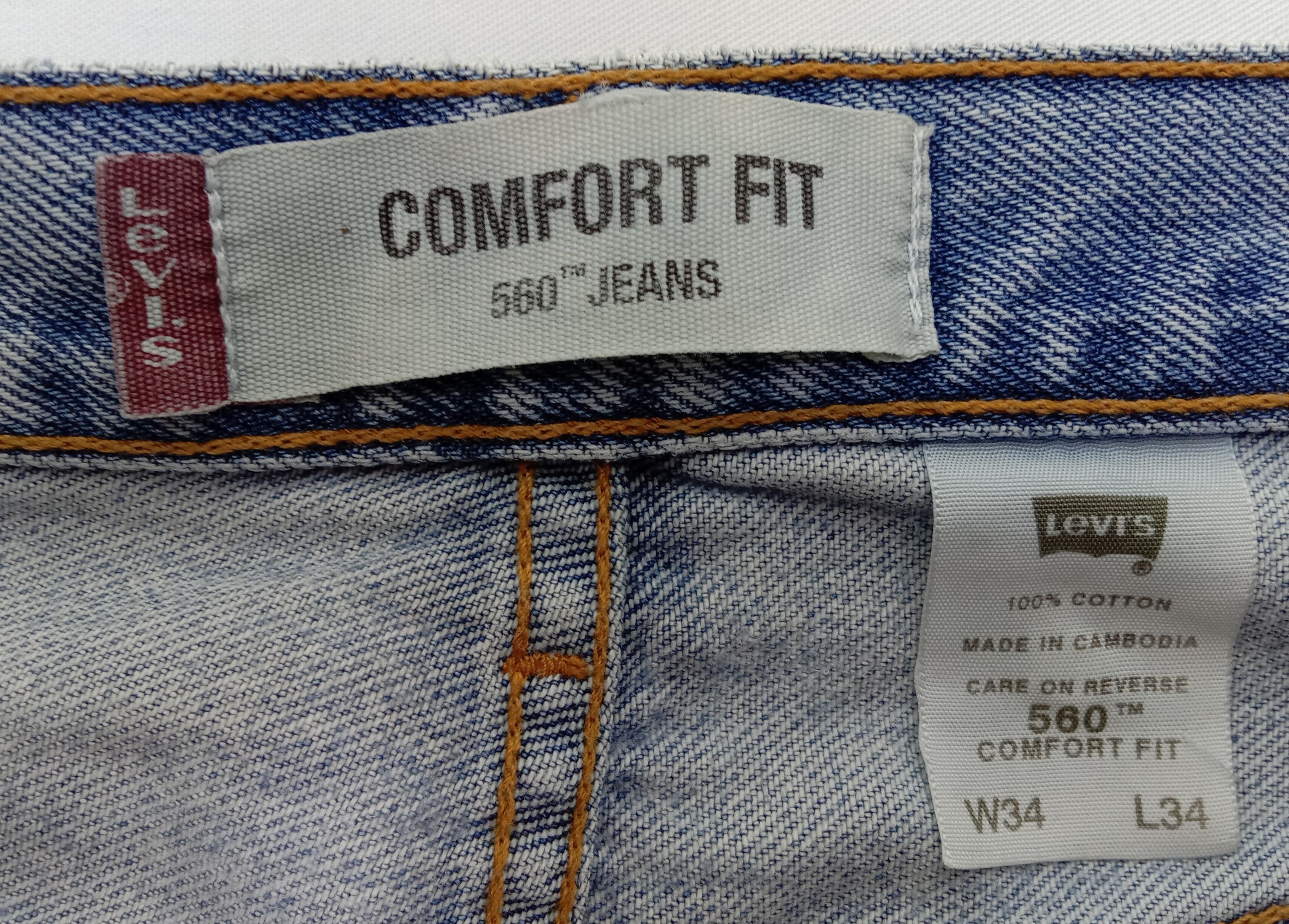 Levi's Vintage Levi's 560 Jeans Dirty Wash Comfort Fit Denim Size US 33 - 14 Thumbnail