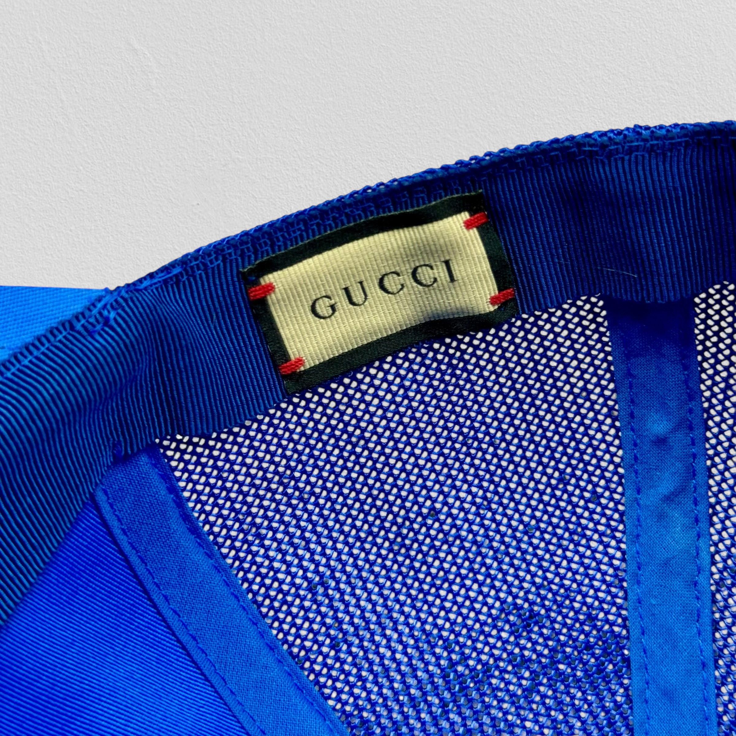 Gucci Gucci blue embroidered logo cap new Size ONE SIZE - 6 Thumbnail
