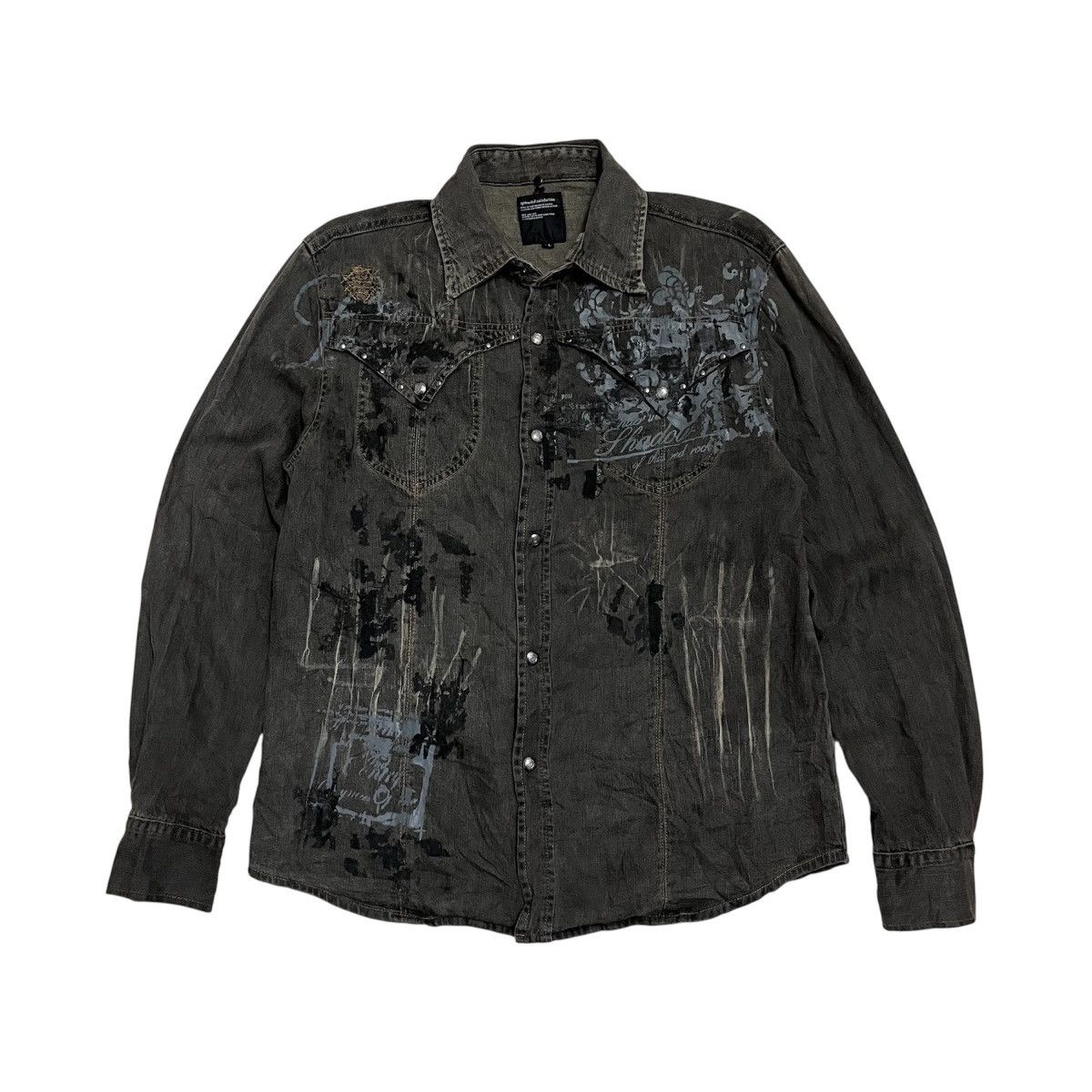 Hysteric Glamour 2000s Splendid Satisfation Poem Western Shirt Punk Lgb Size US L / EU 52-54 / 3 - 1 Thumbnail