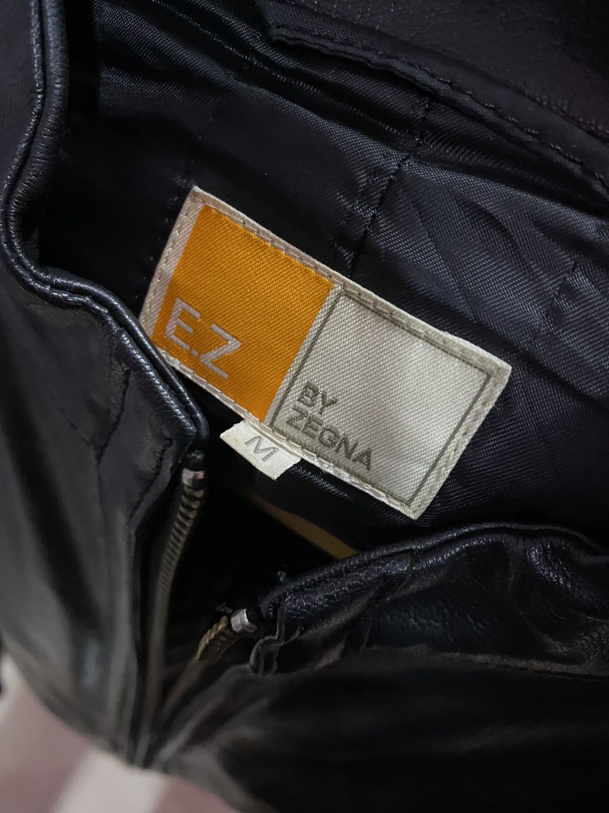 Ermenegildo Zegna 750$ Ermenegildo Zegna Leather Bomber Jacket Black Size US M / EU 48-50 / 2 - 13 Thumbnail