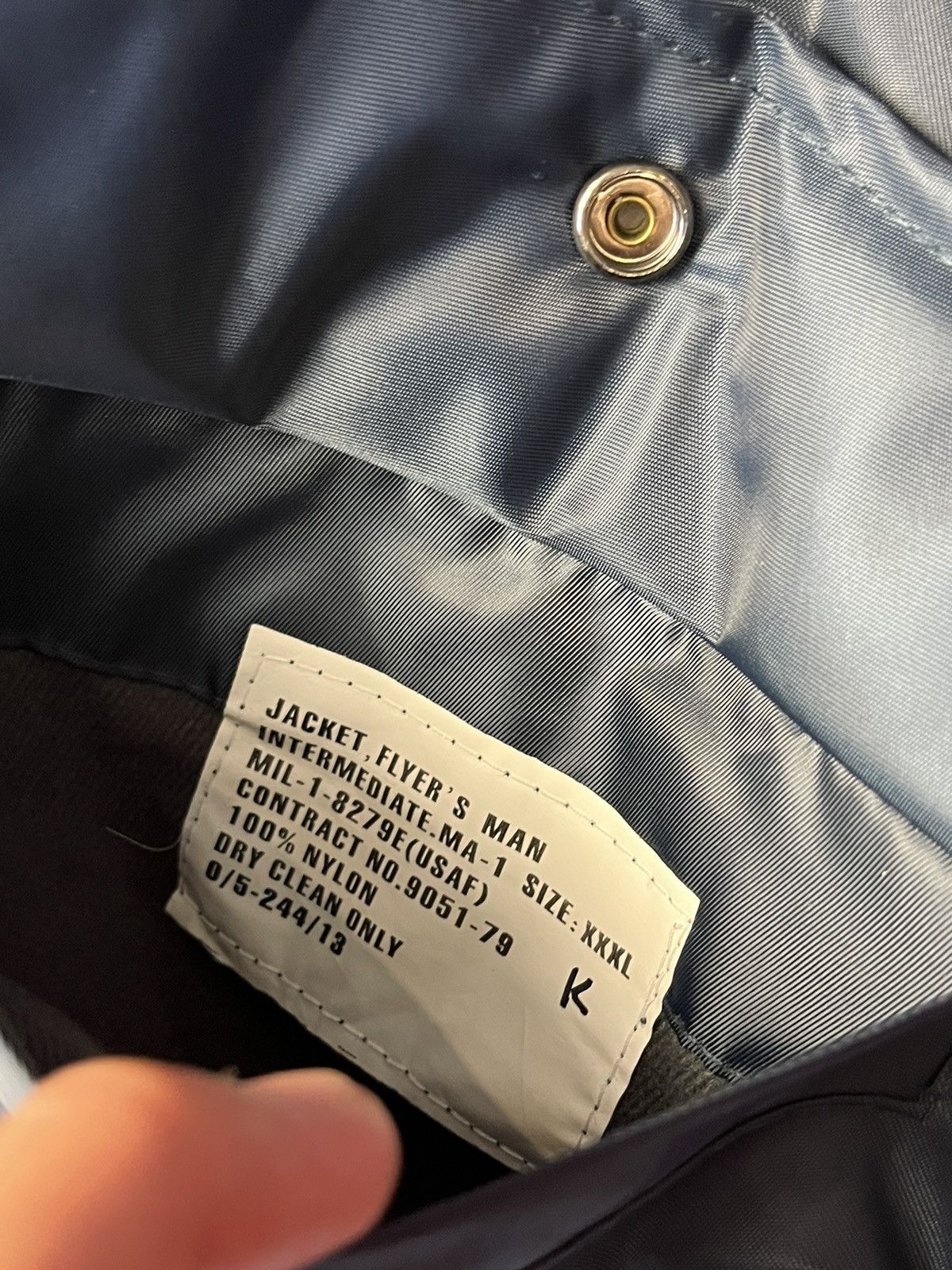 Vintage Vintage blue Reversible Bomber Jacket MA1 Size US XXL / EU 58 / 5 - 8 Thumbnail