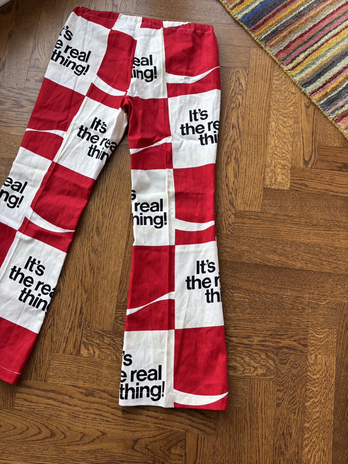 Coca Cola × Vintage 1970s Coca-Cola Trousers True Vintage Checker Plaid Flared Size US 36 / EU 52 - 9 Thumbnail