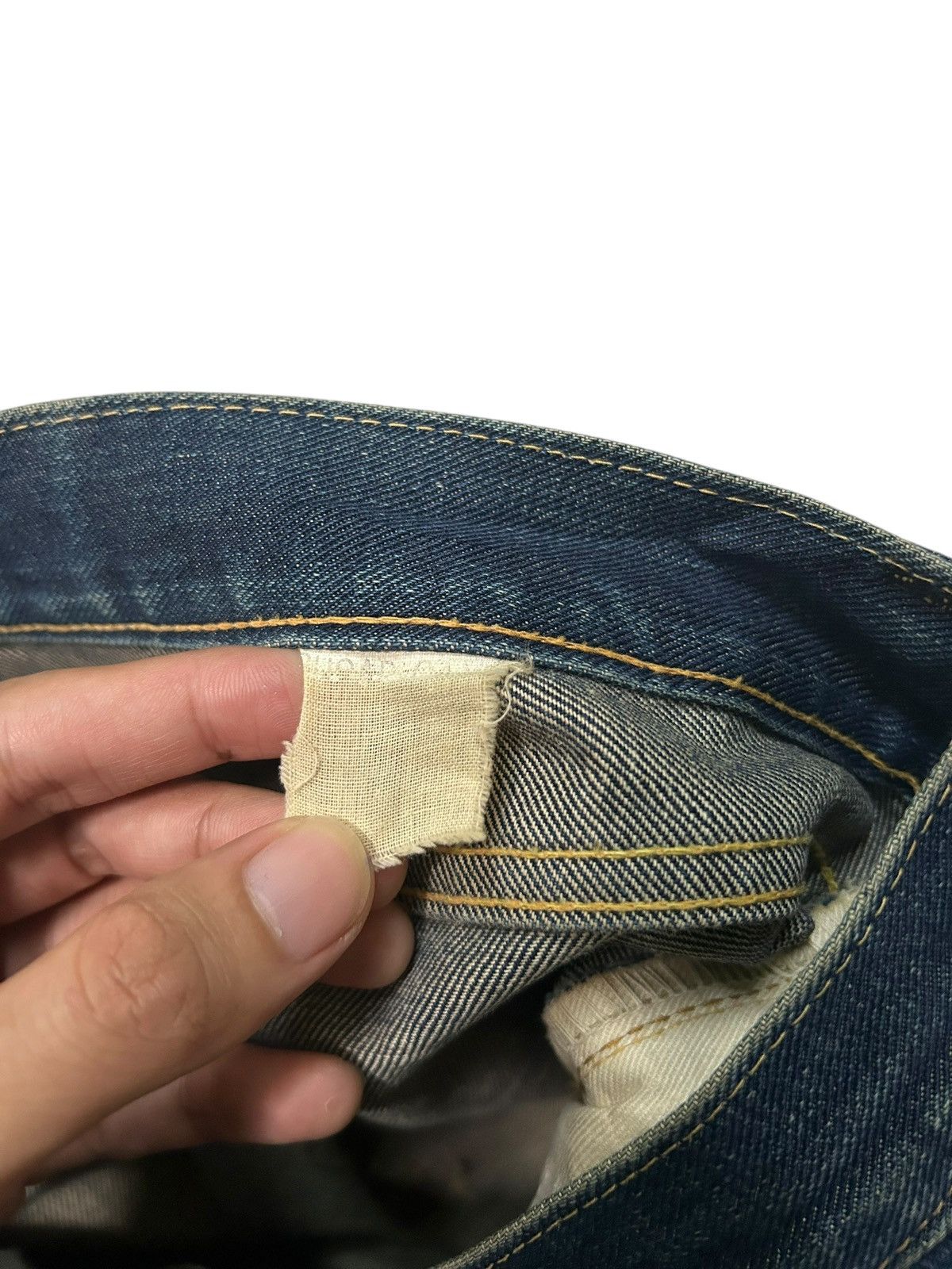 Japanese Brand × Kapital × Vintage Rusty SugarCane Selvedge Distressed Denim Jeans Size US 30 / EU 46 - 15 Thumbnail