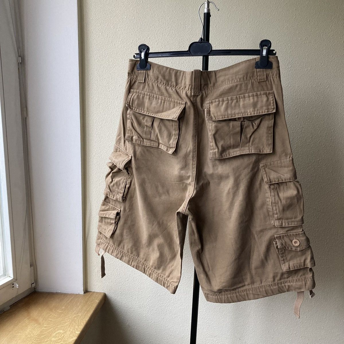 Vintage Army Brown Shorts Y2k Style USA Casual Workers 90s Vintage Size US 34 / EU 50 - 2 Thumbnail