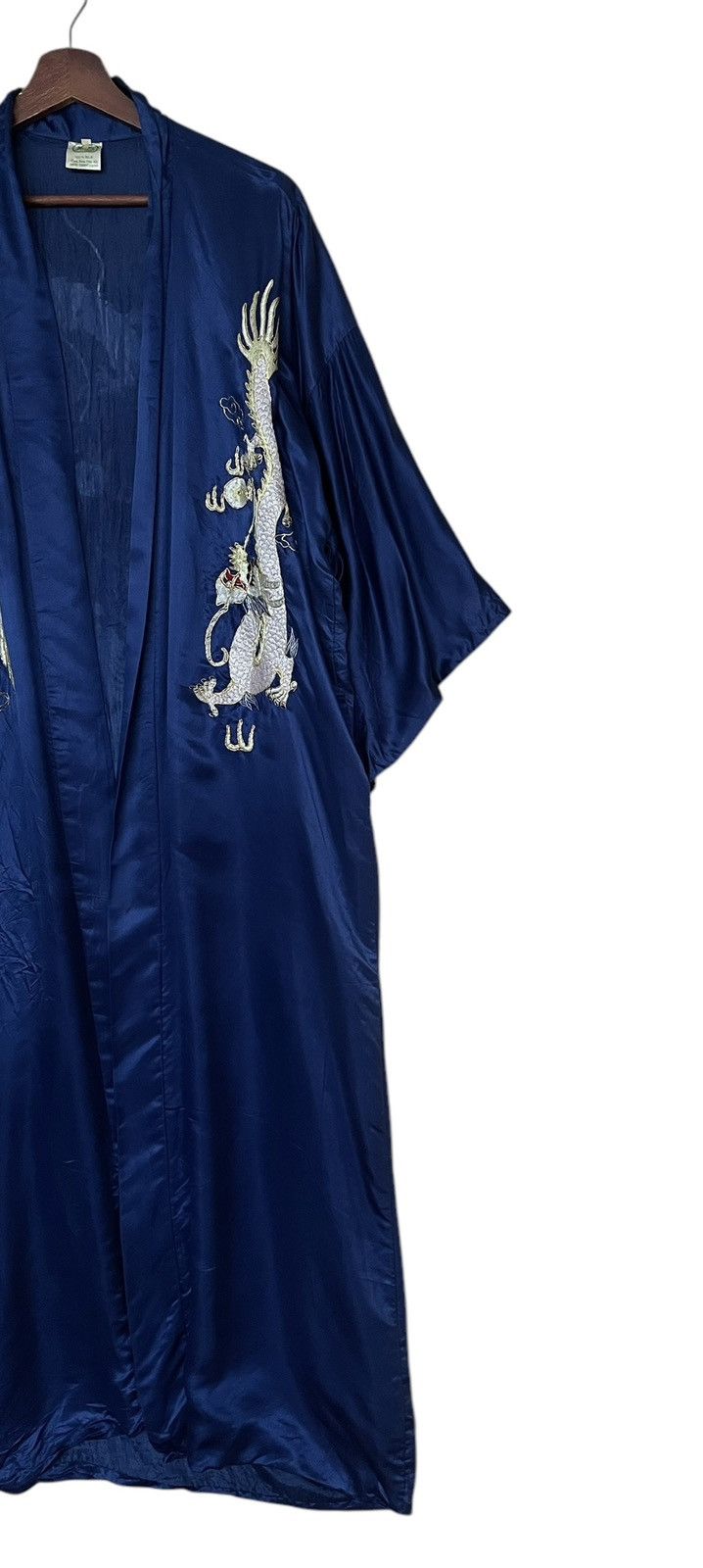 Vintage True Vintage Brand Hwa Lin 100% Silk Dragon Kimono 1980s Size US L / EU 52-54 / 3 - 6 Thumbnail