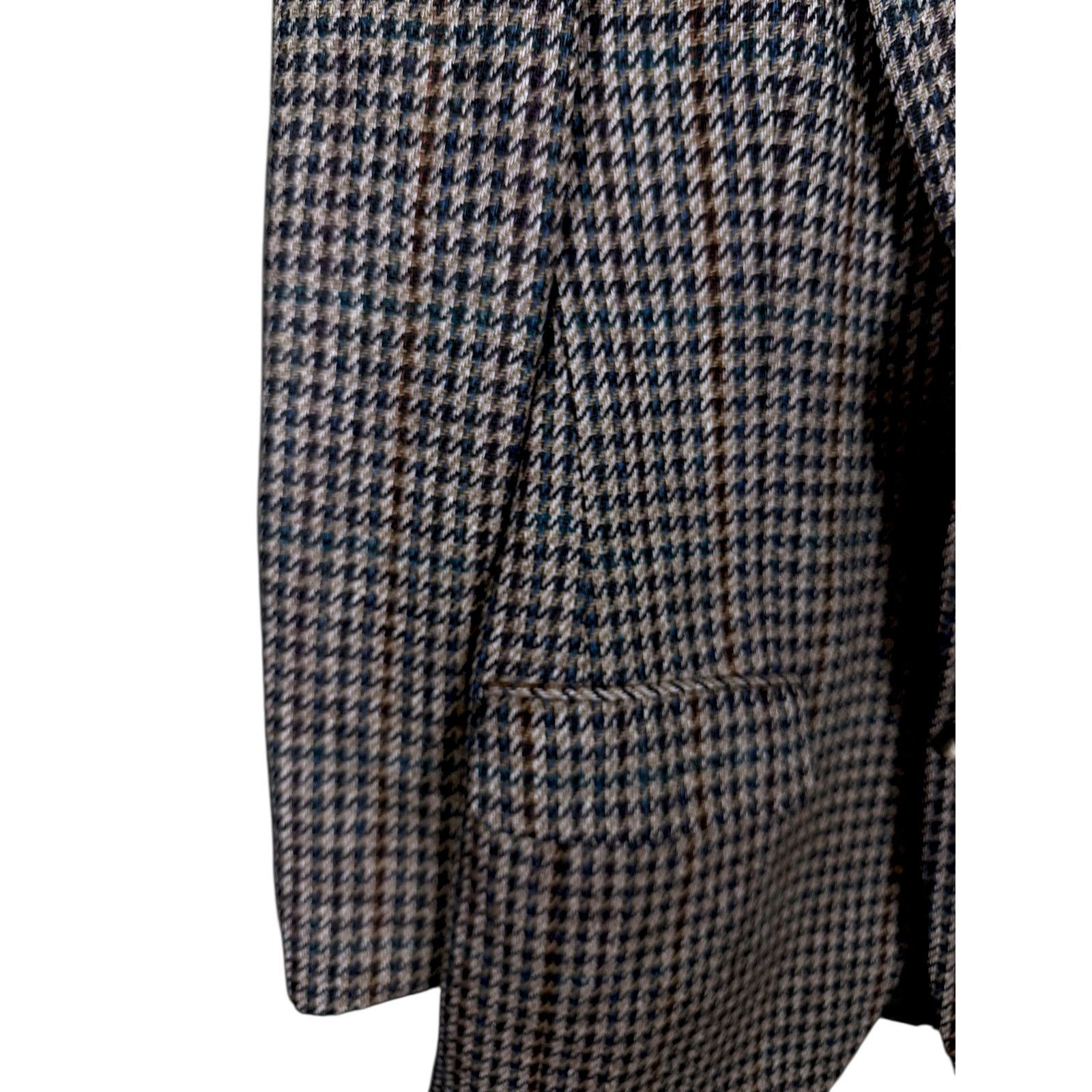 Burberry Vintage Men's Burberrys London 100% Tweed Wool Blazer 42R Size 42R - 20 Thumbnail