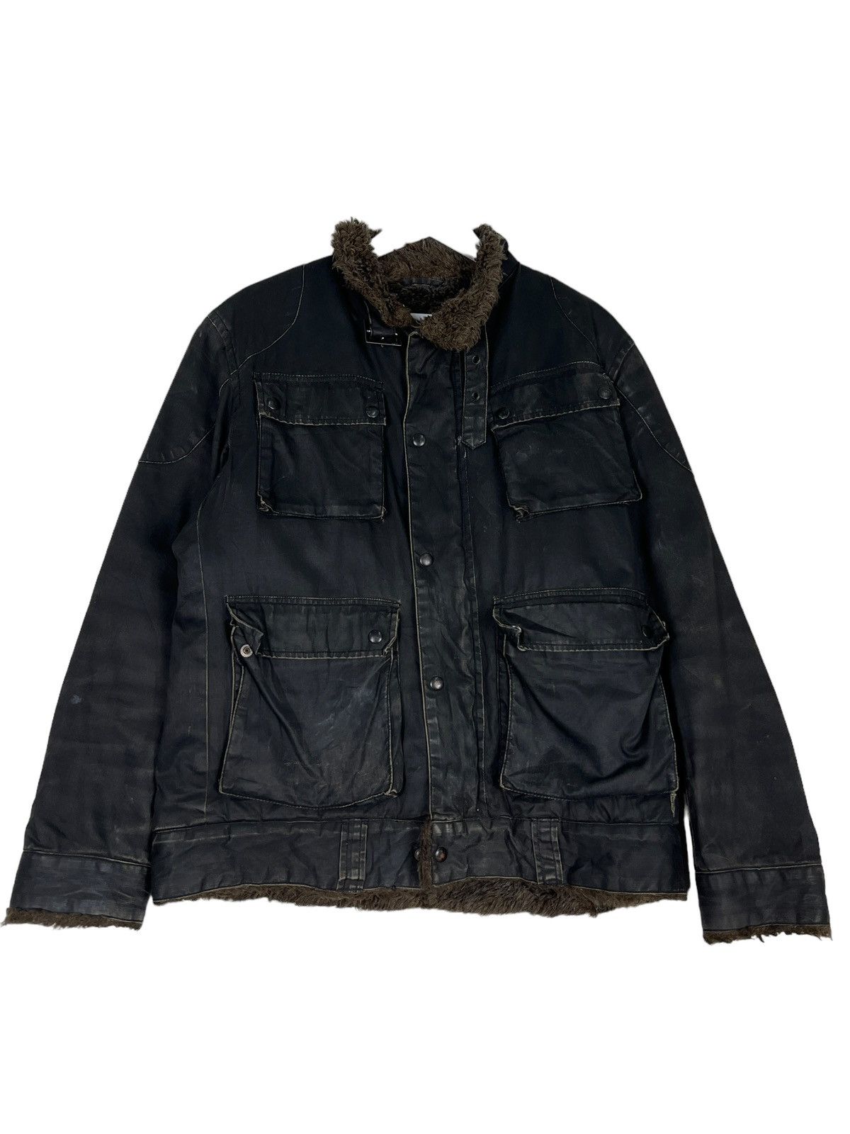 Chevignon 🔥 ARCHIVES CHEVIGNON FUR LINING RIDER MOTO JACKET Size US L / EU 52-54 / 3 - 2 Thumbnail