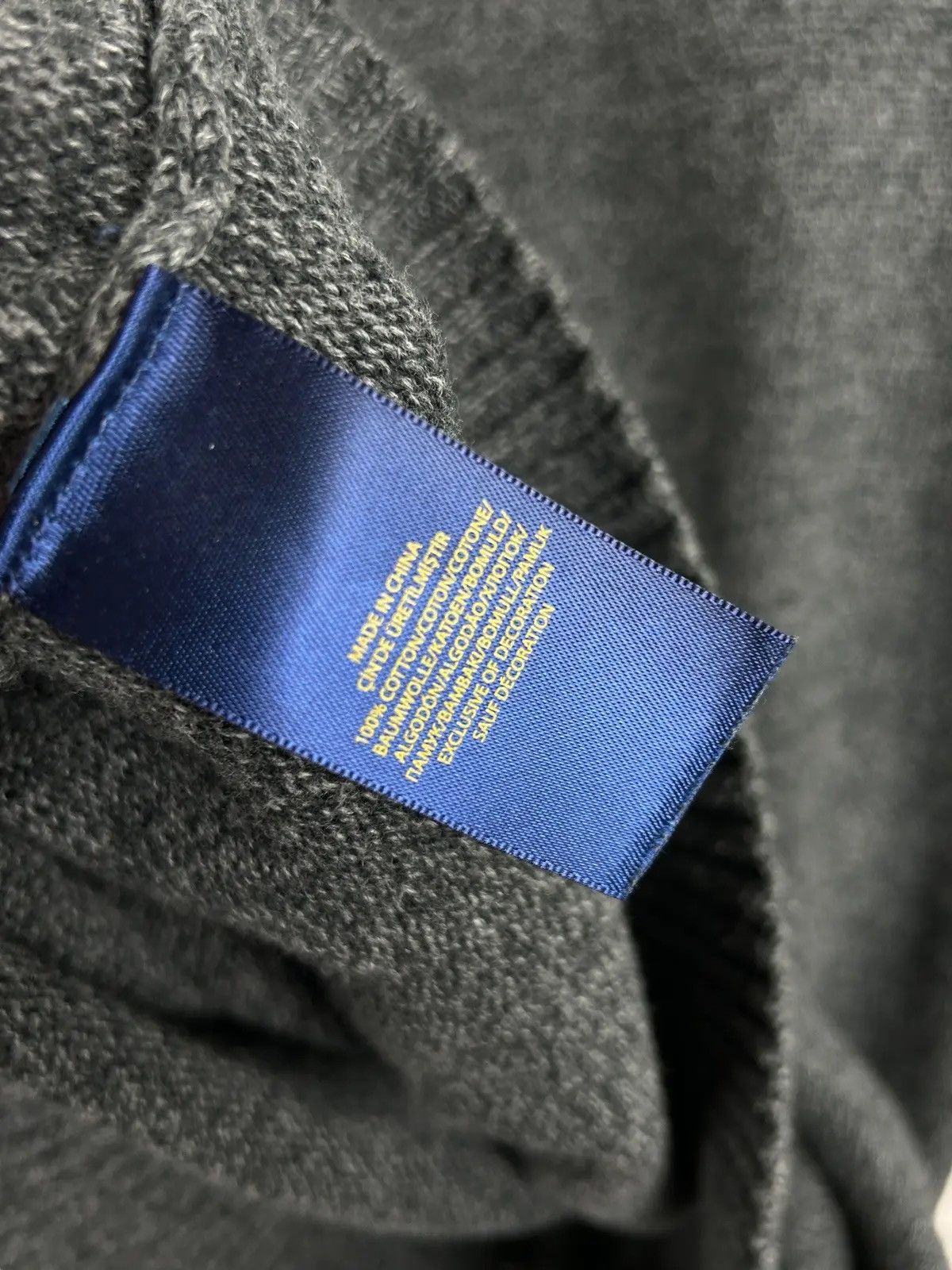 Polo Ralph Lauren Polo By Ralph Lauren Dark Grey Knitwear Heavy Sweater Size US L / EU 52-54 / 3 - 7 Thumbnail