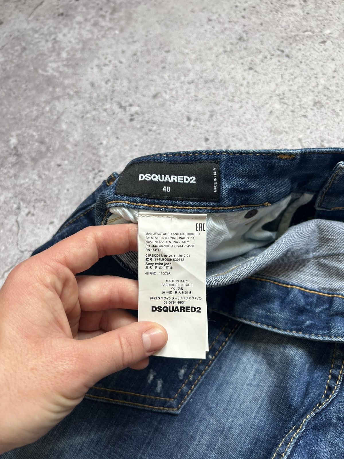 Dsquared2 Dsquared2 Sexy Twist Denim Jeans Distressed Casual Size US 32 / EU 48 - 17 Thumbnail
