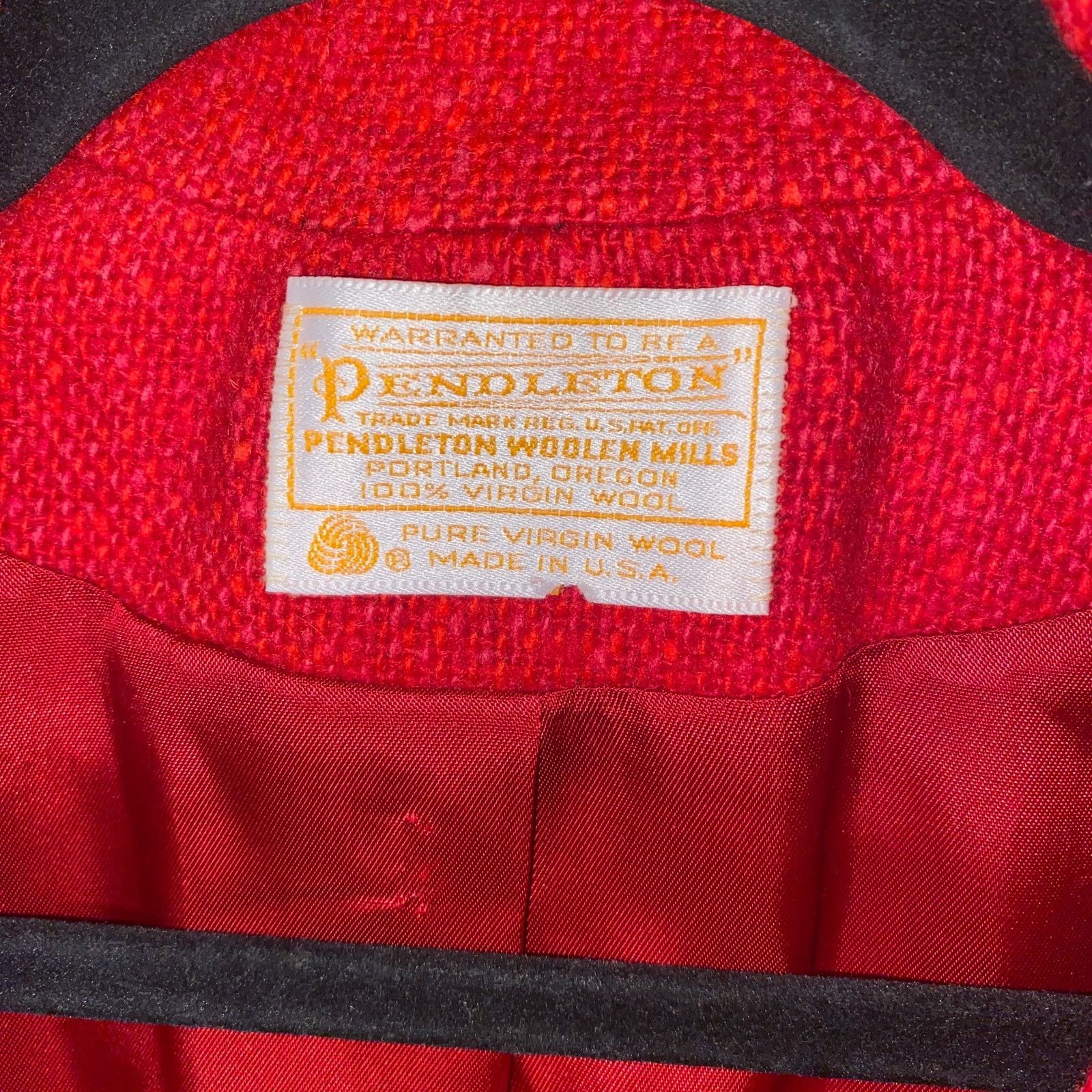 Pendleton Pendleton Vintage 1960-70 Red 2-Button Wool Blazer Jacket 10 Size L / US 10 / IT 46 - 5 Thumbnail
