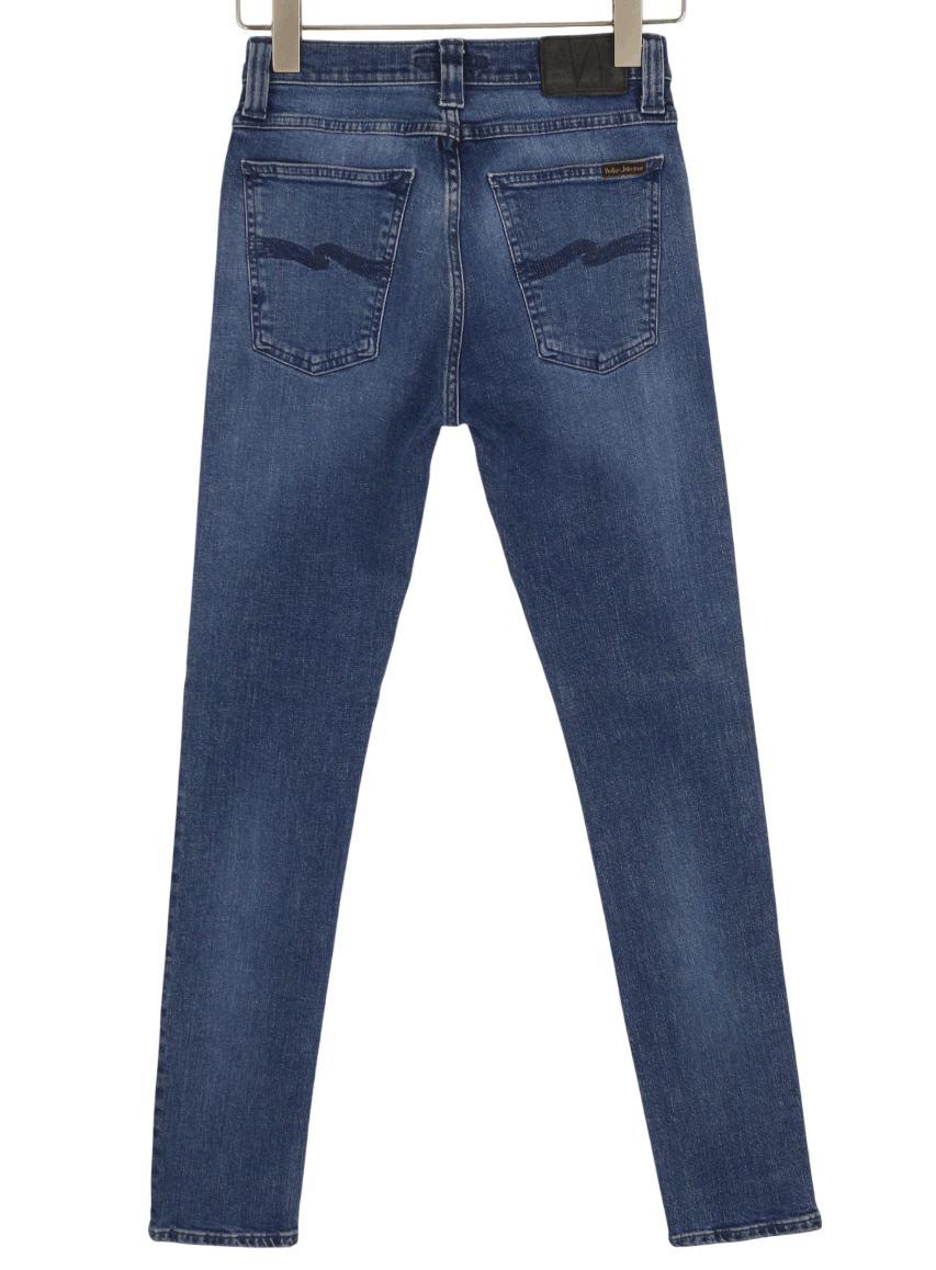 Nudie Jeans HIGH KAI W28/L32 Navy Falls Organic Blue Jeans 82674 Size US 28 / EU 44 - 2 Thumbnail